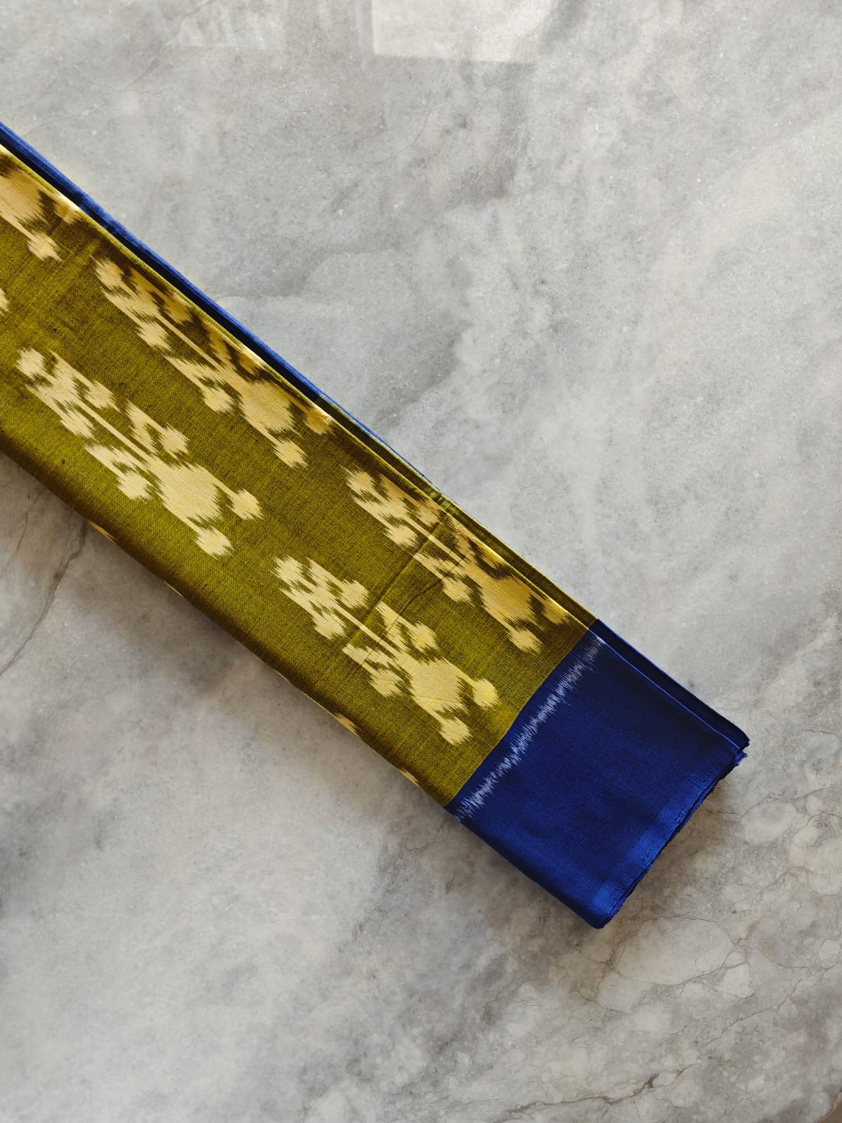 Handwoven Ikkat Pochampally Cotton Saree