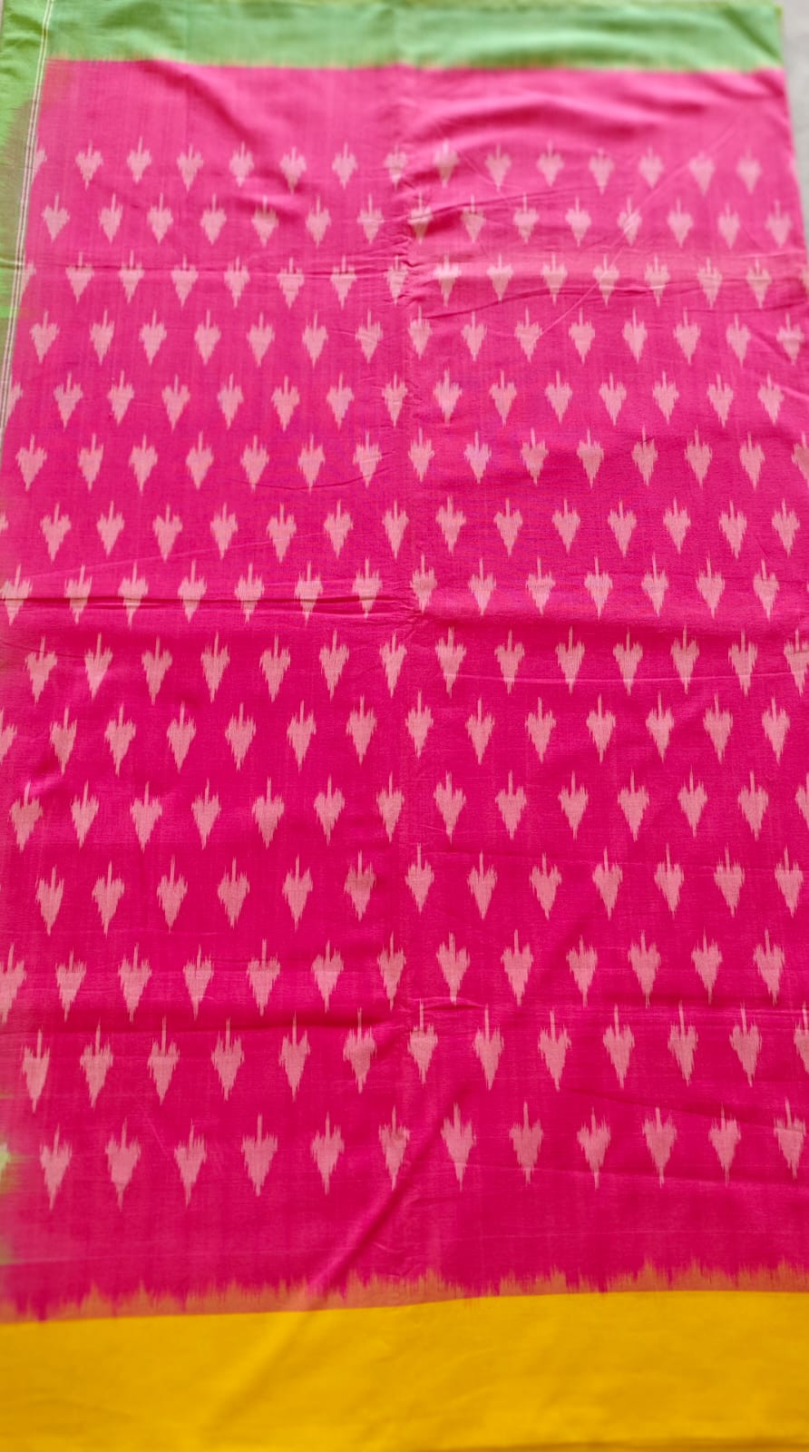 Handwoven Ikkat Pochampally Cotton Saree