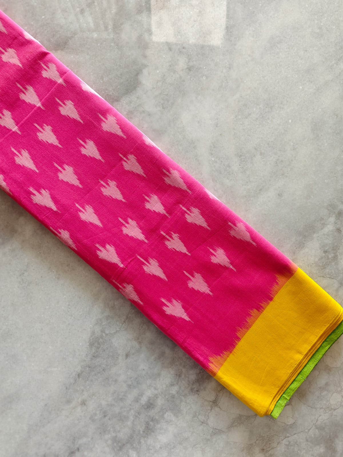 Handwoven Ikkat Pochampally Cotton Saree