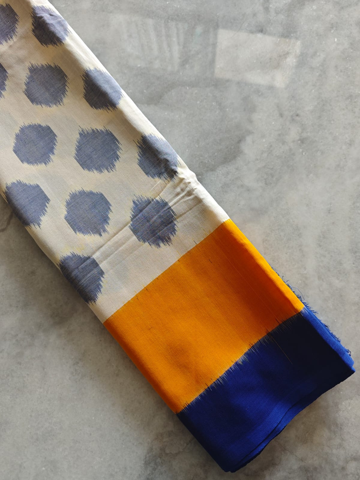 Handwoven Ikkat Pochampally Cotton Saree