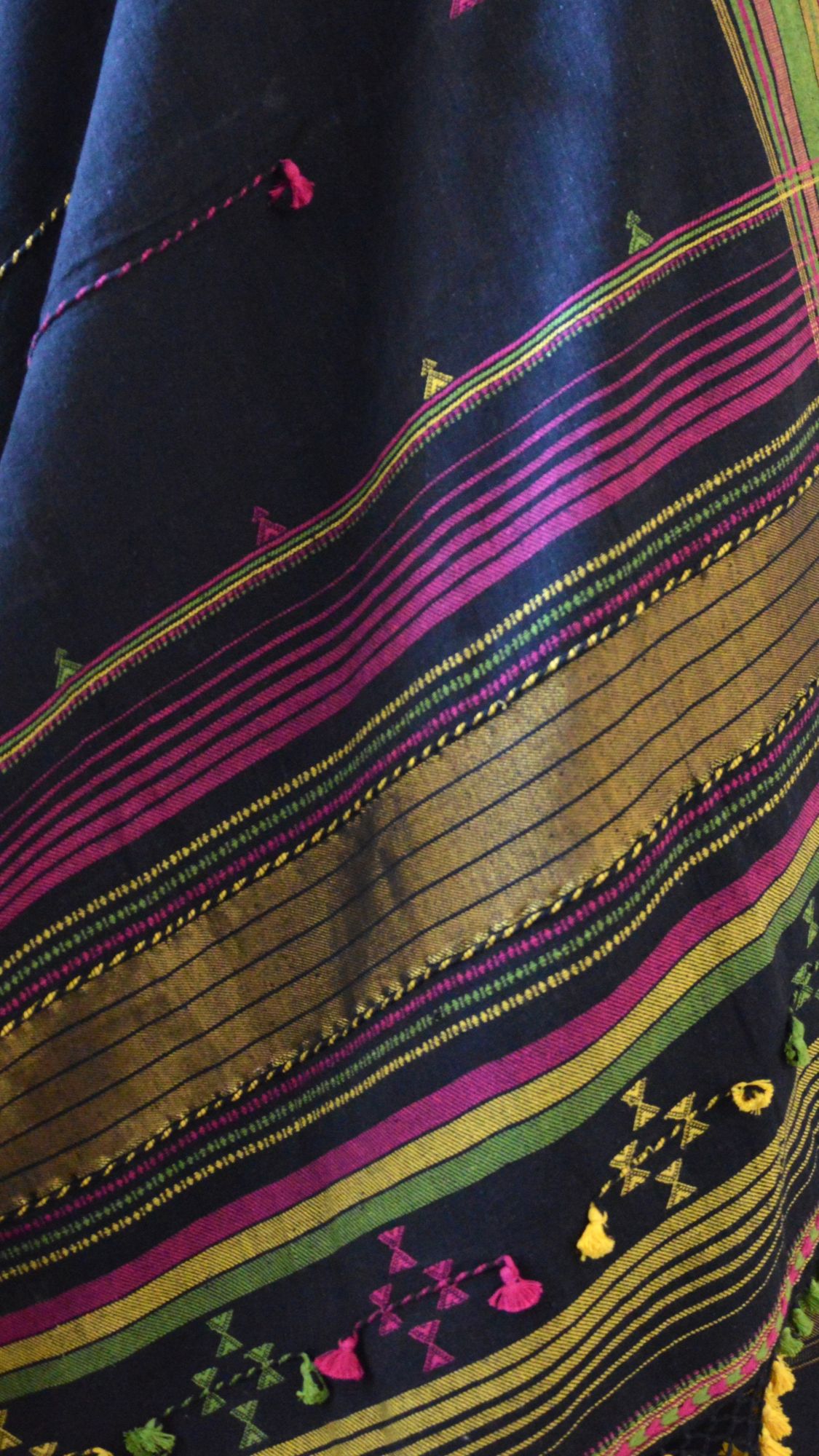 Black Kala Cotton Bhujodi Suit