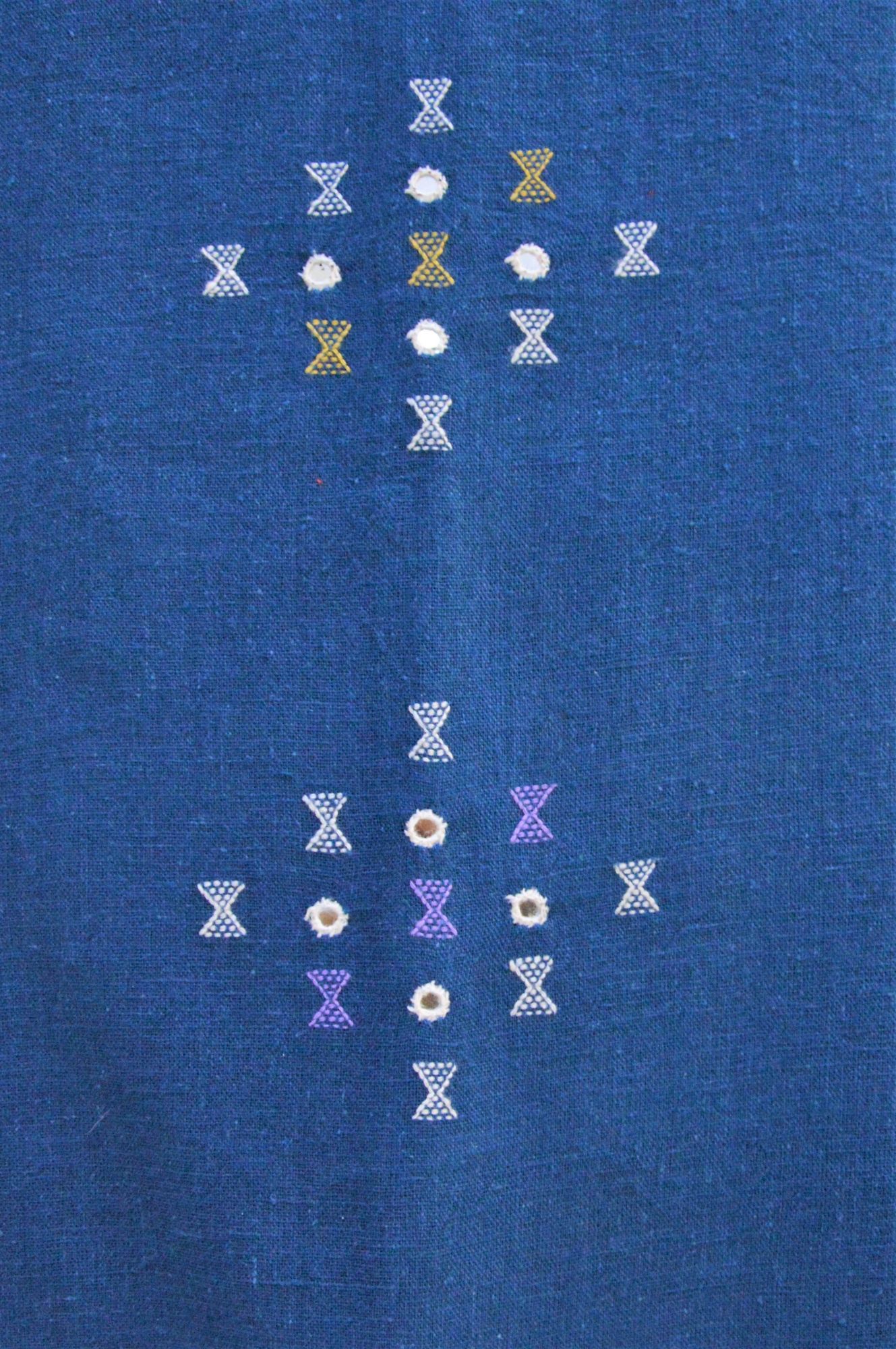 Blue Kala Cotton Bhujodi Suit