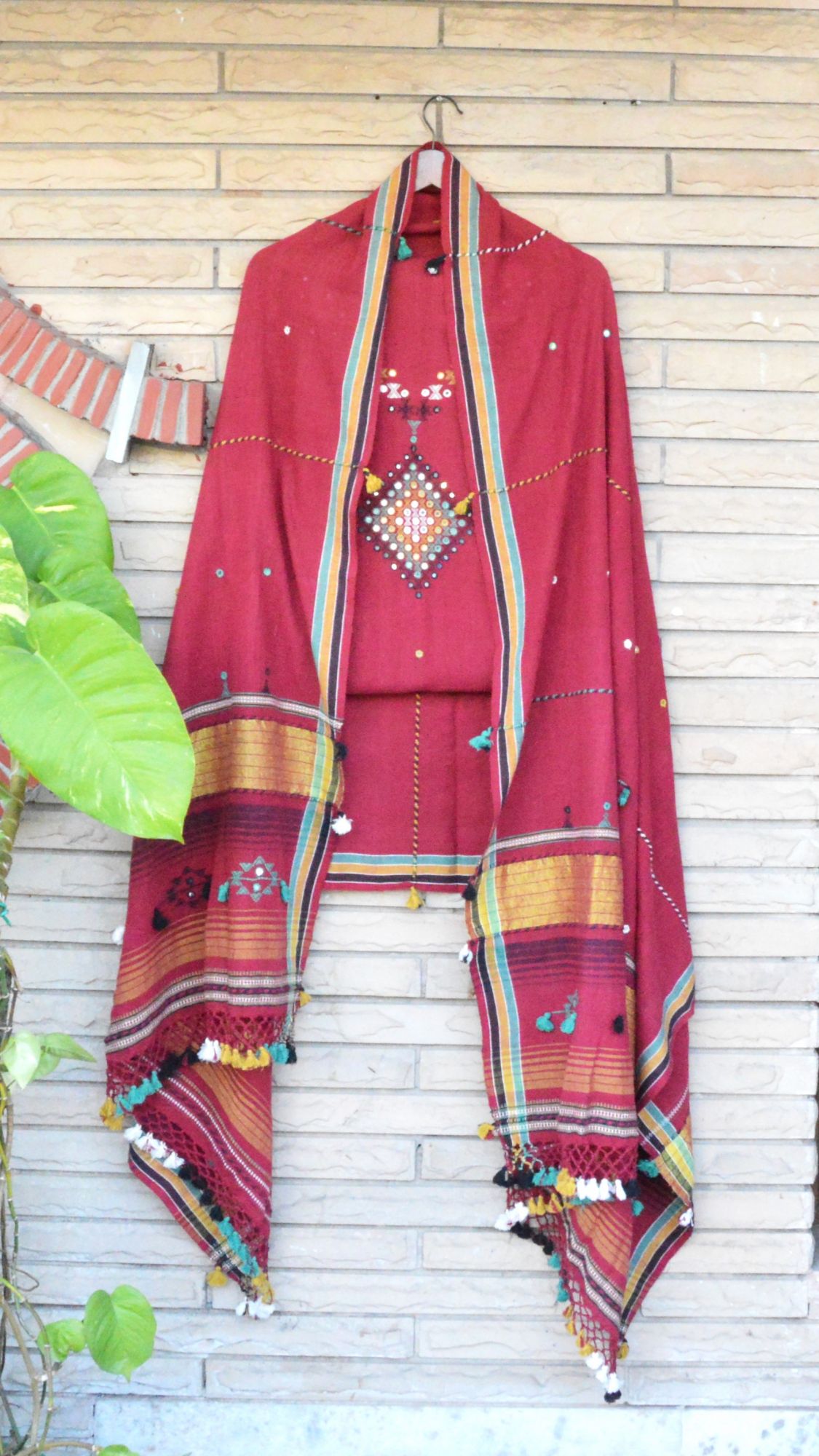 Maroon Kala Cotton Suit