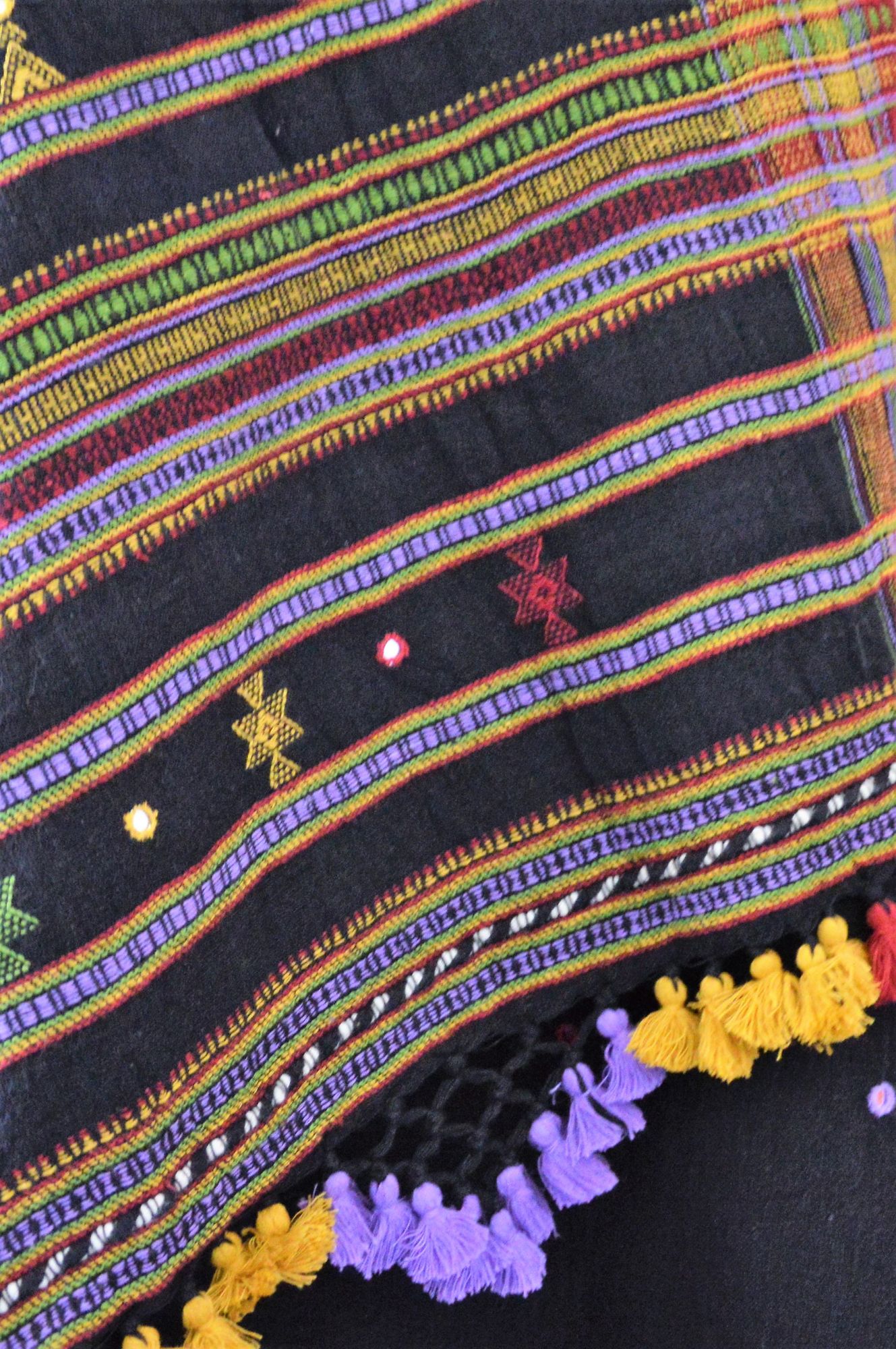 Black Kala Cotton Bhujodi Dupatta