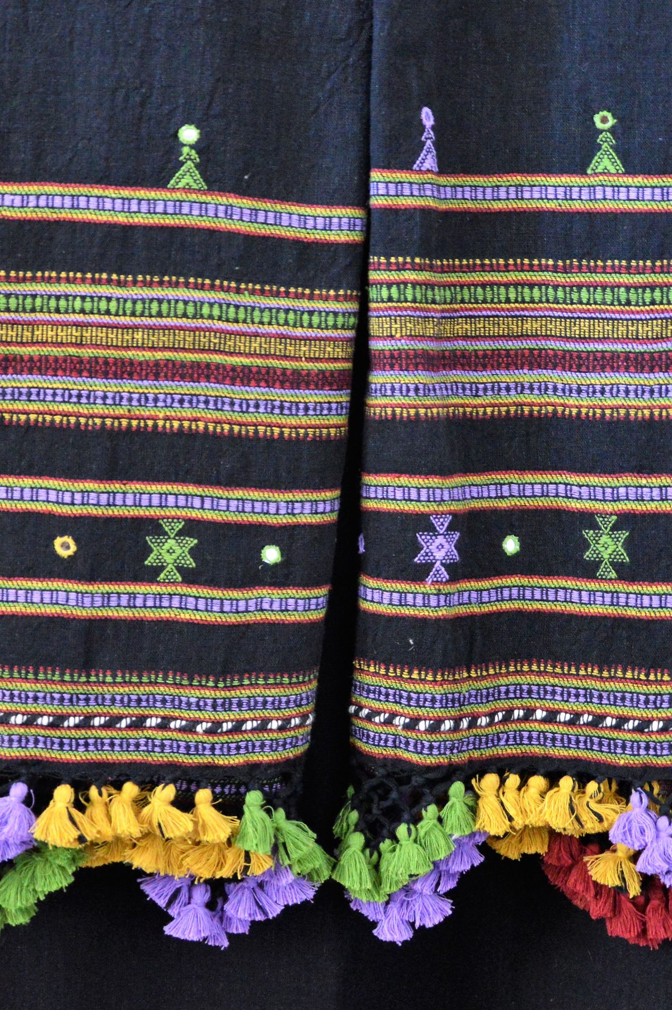 Black Kala Cotton Bhujodi Dupatta