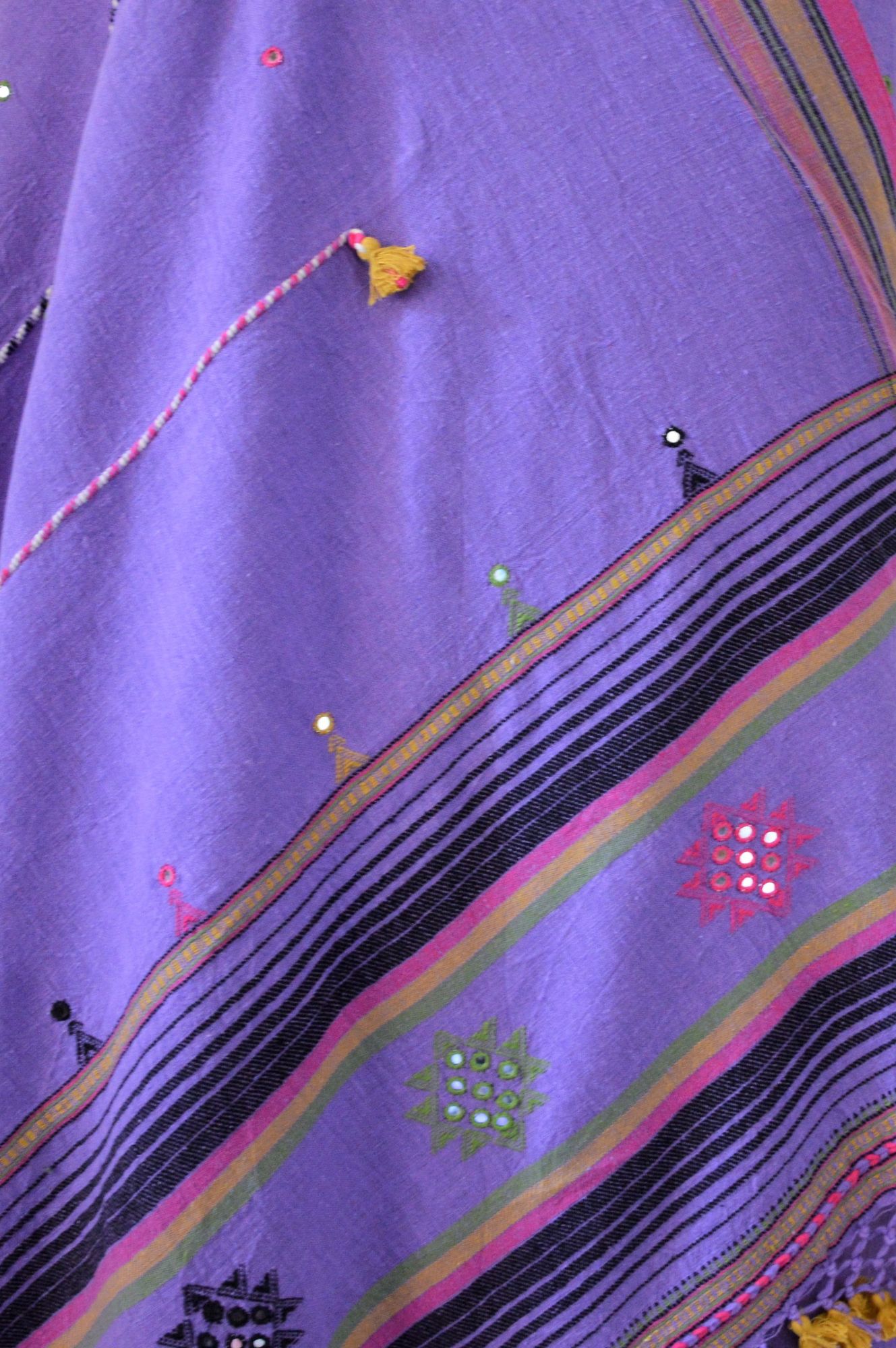 Lavender Kala Cotton Bhujodi Suit