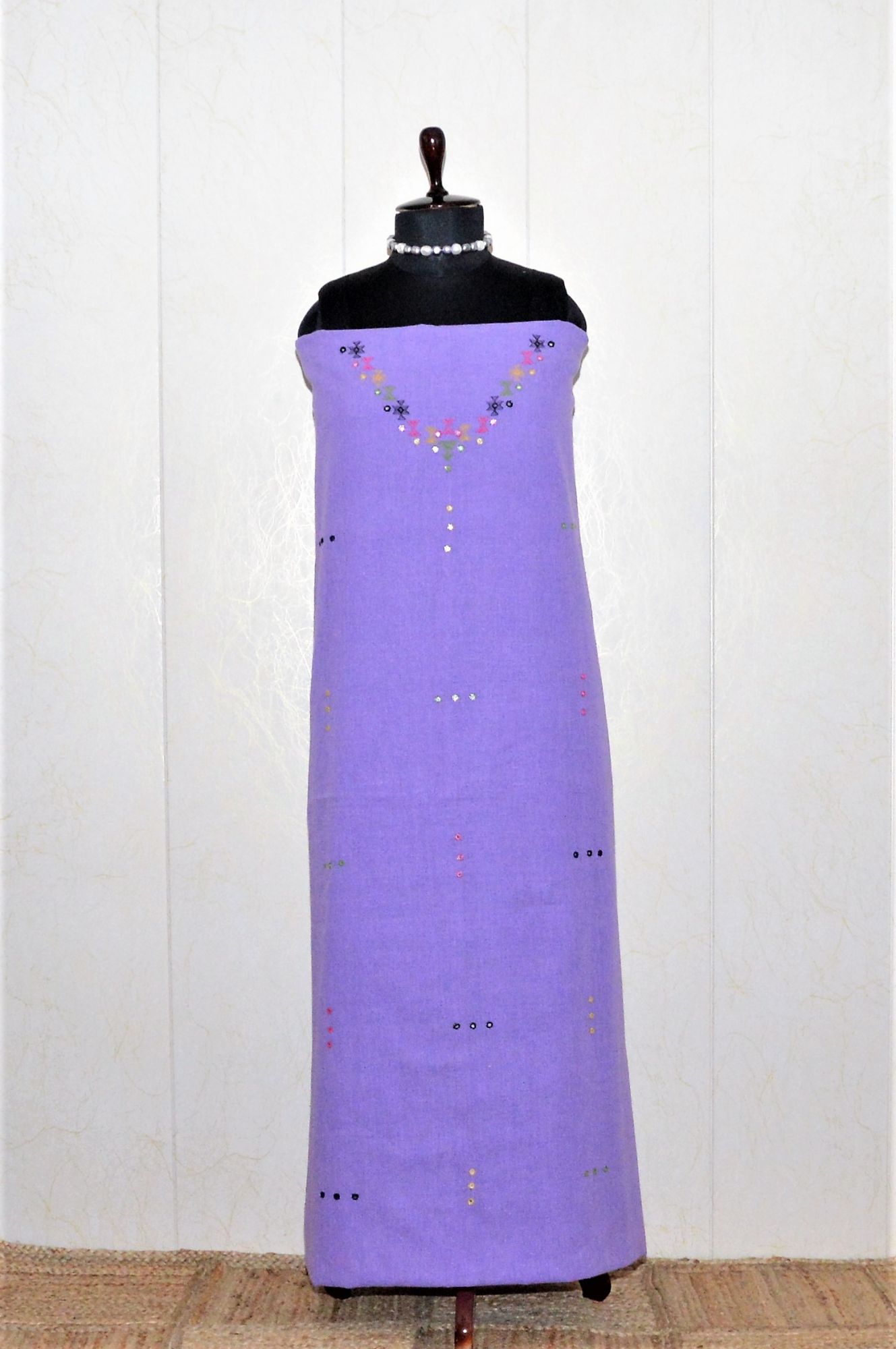 Lavender Kala Cotton Bhujodi Suit