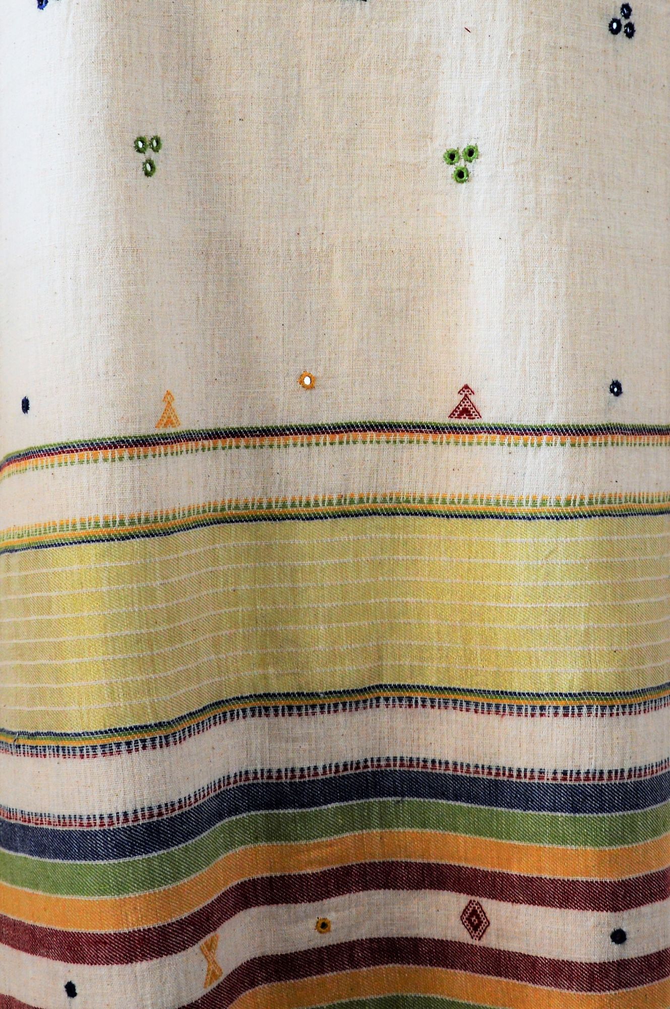 Off White Kala Cotton Bhujodi Suit