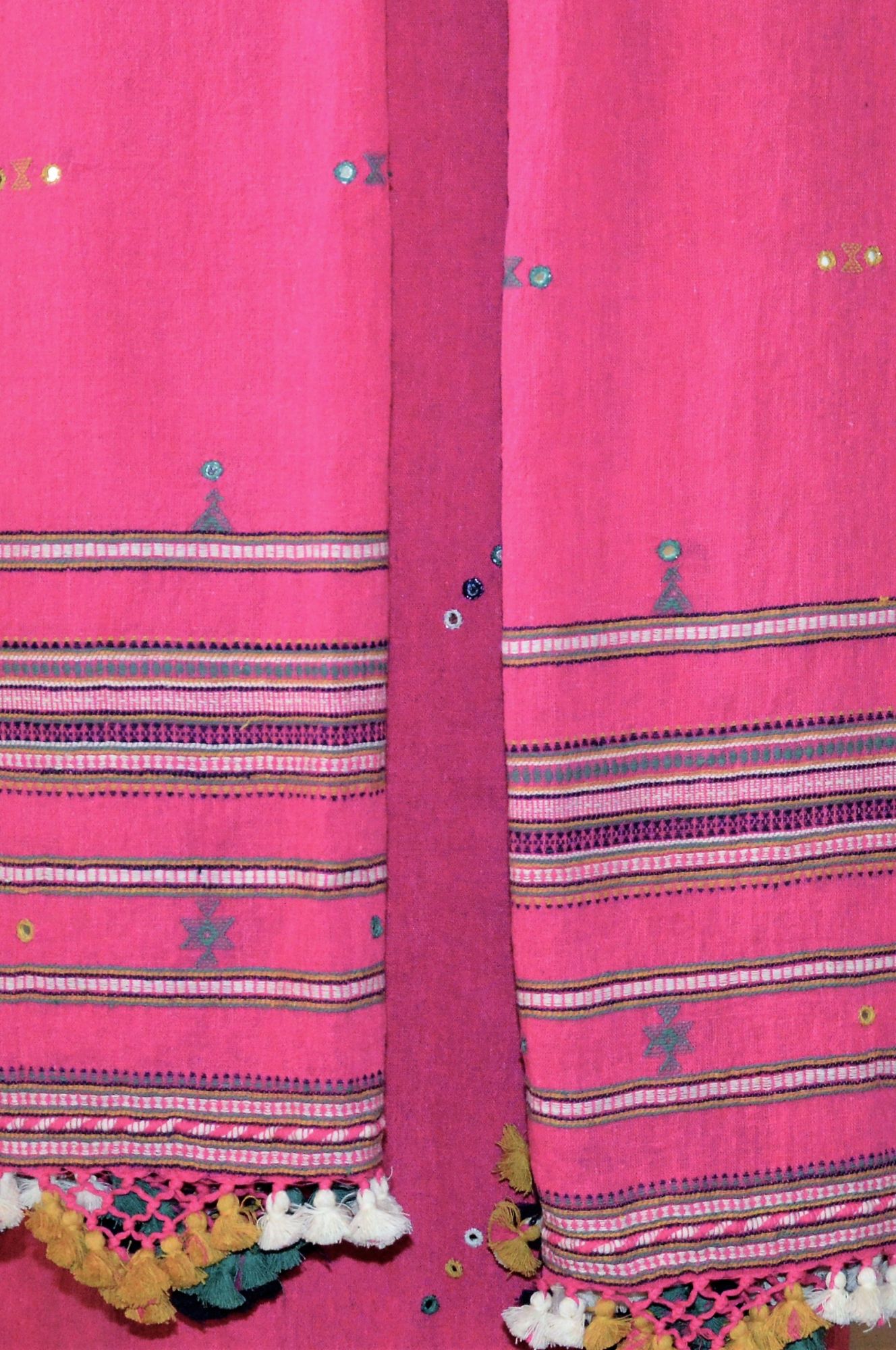 Pink Kala Cotton Bhujodi Suit