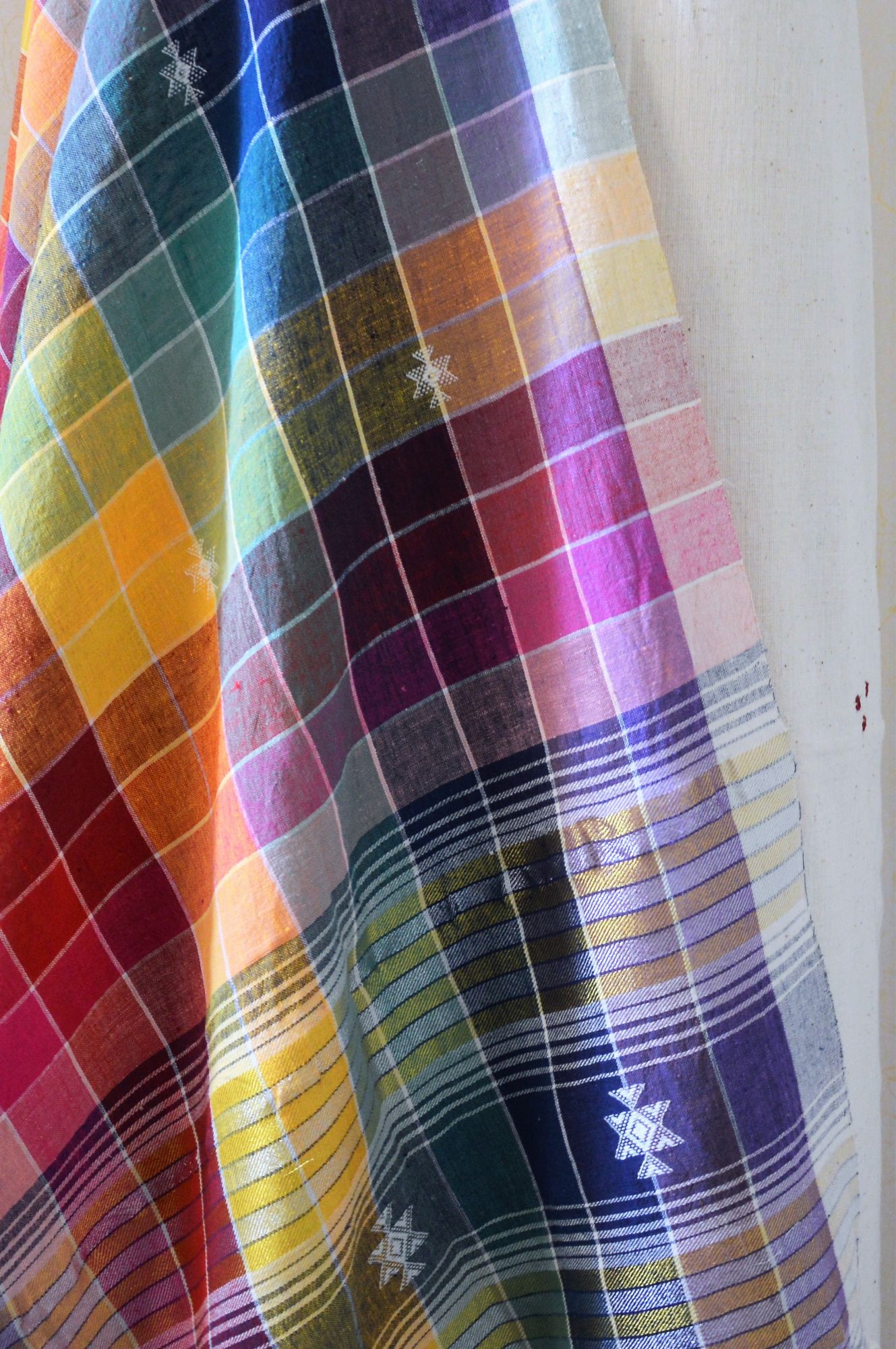 Off White with Multicolored Kala Cotton Bhujodi Suit