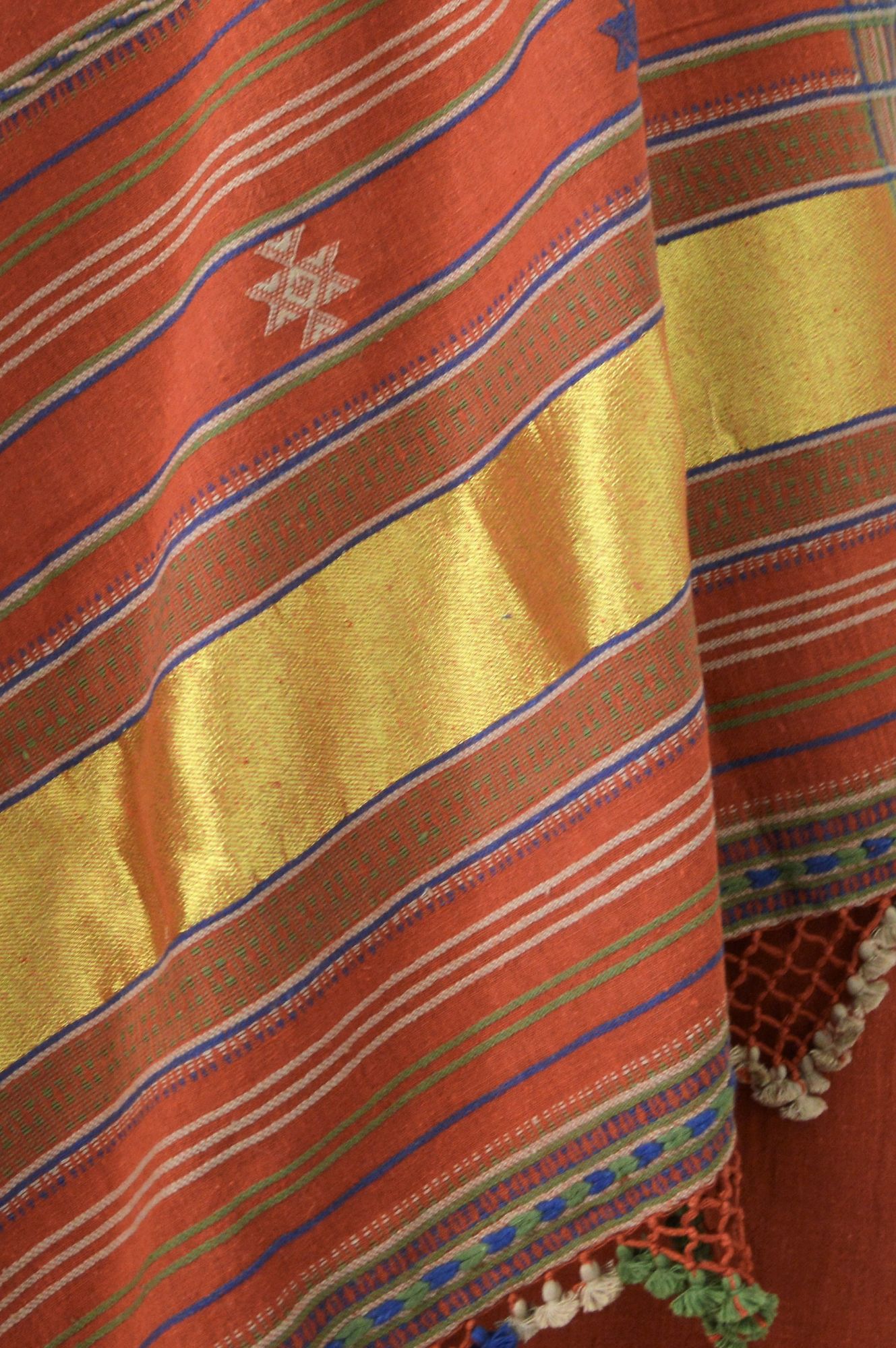 Rust Kala Cotton Bhujodi Suit