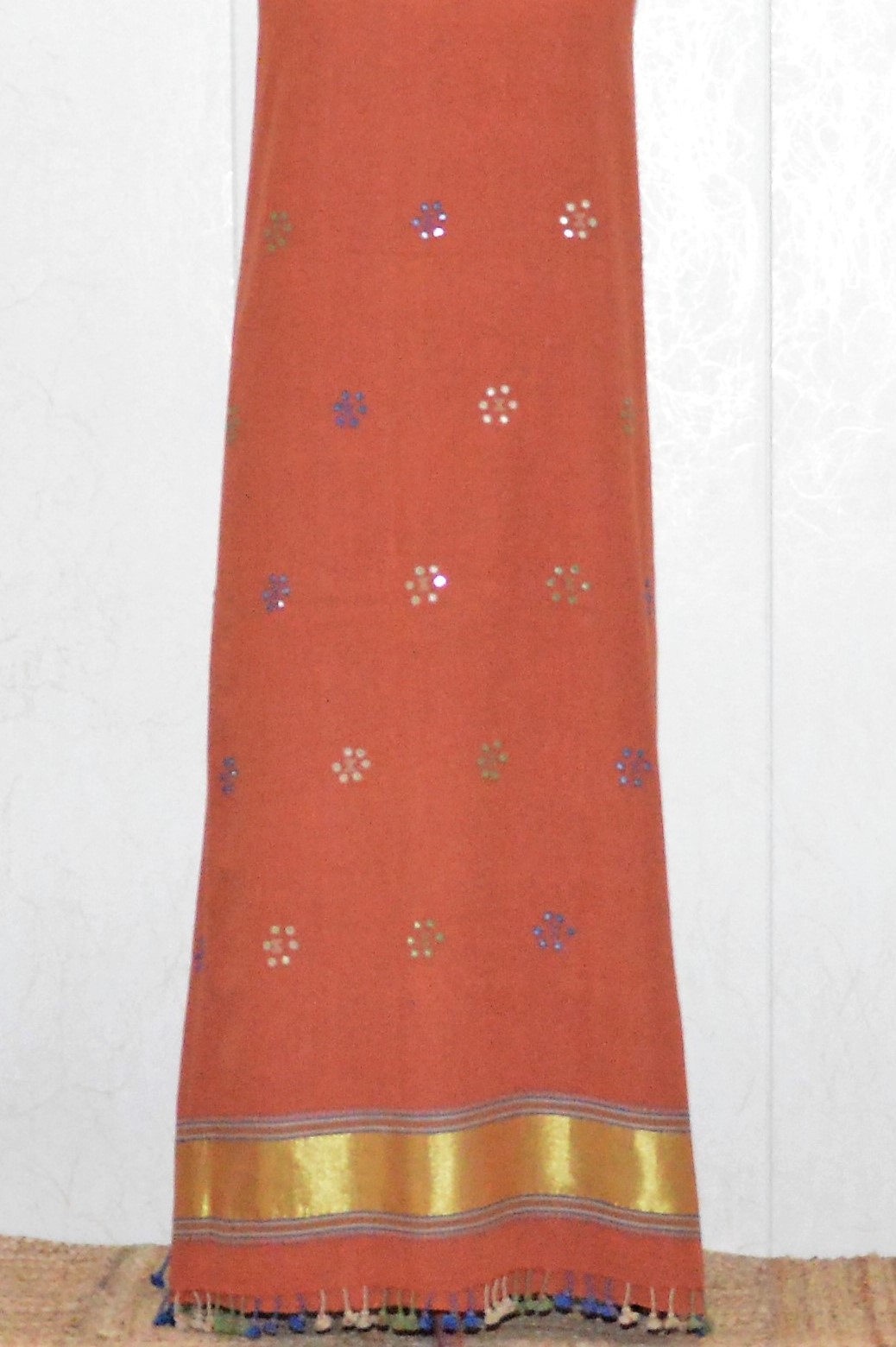 Rust Kala Cotton Bhujodi Suit