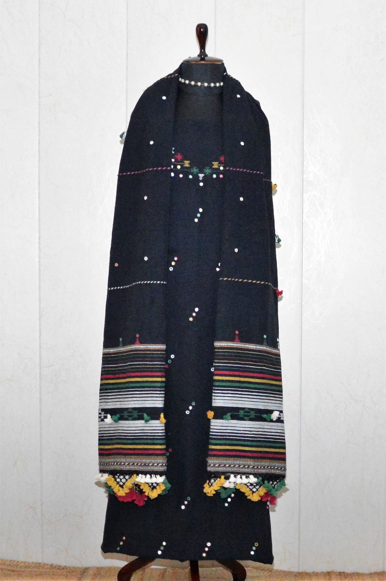 Black Kala Cotton Bhujodi Suit