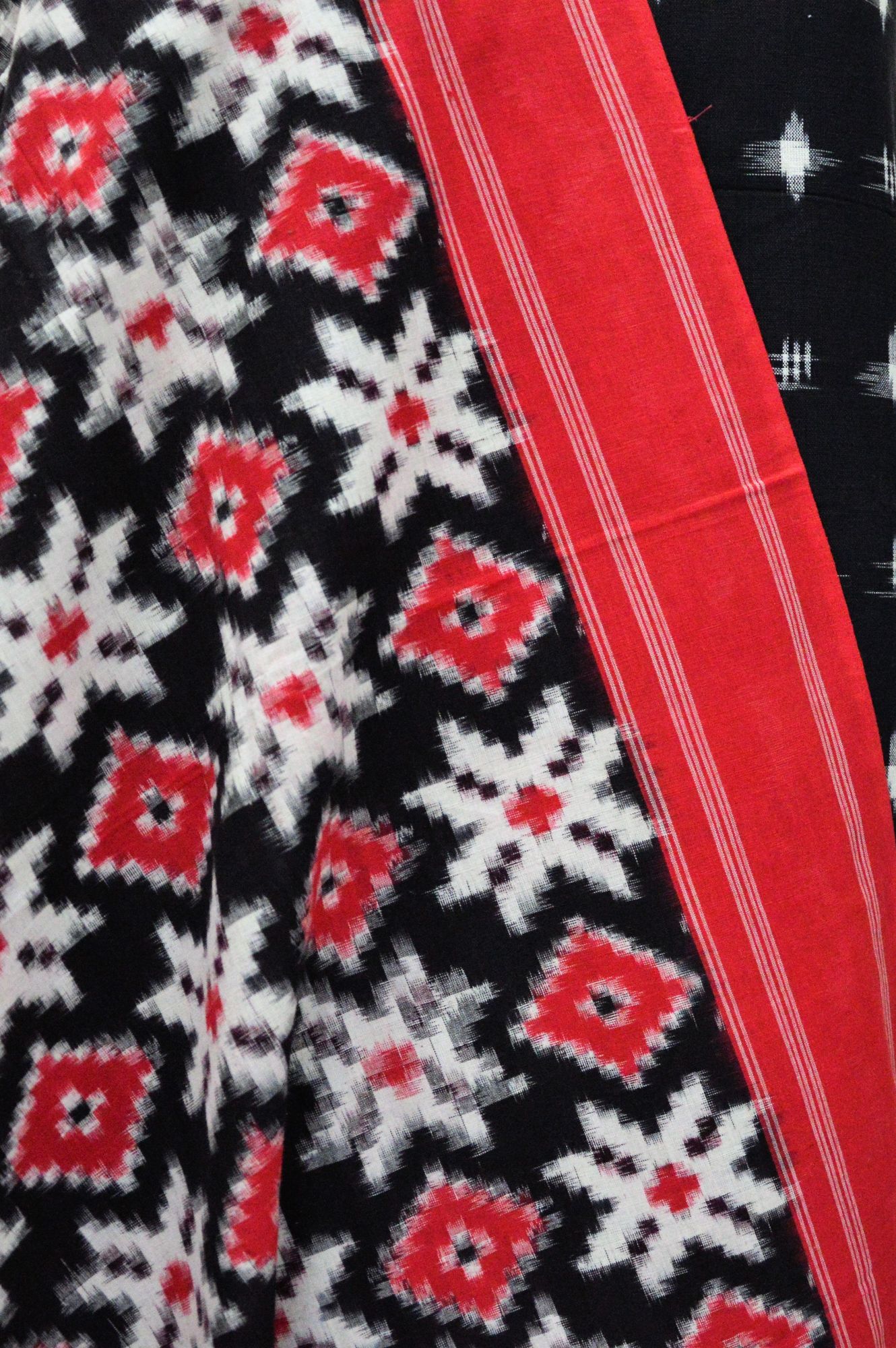 Teliya Rumaal Process Double Ikat Top-Telia Rumal Dupatta