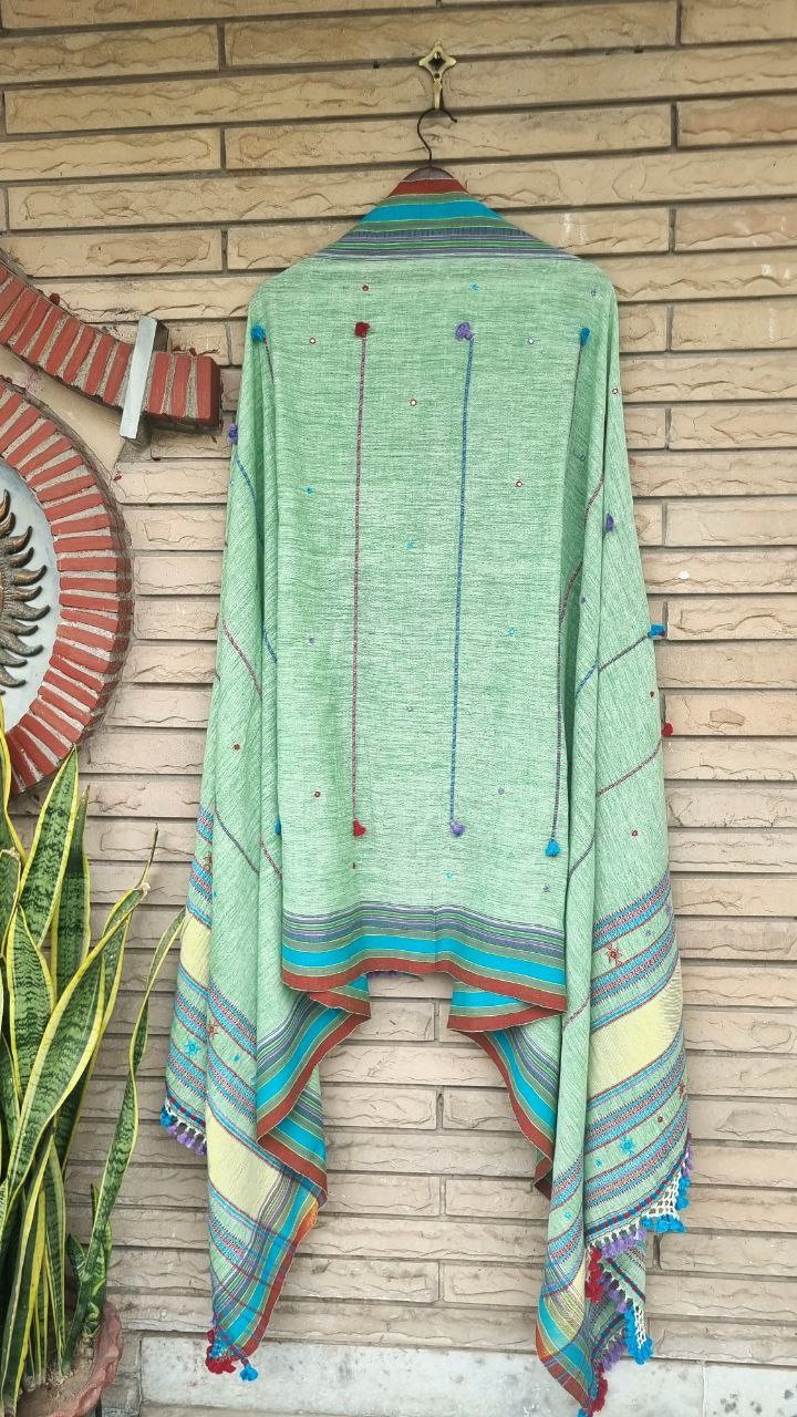 Green Kala Cotton Bhujodi Suit
