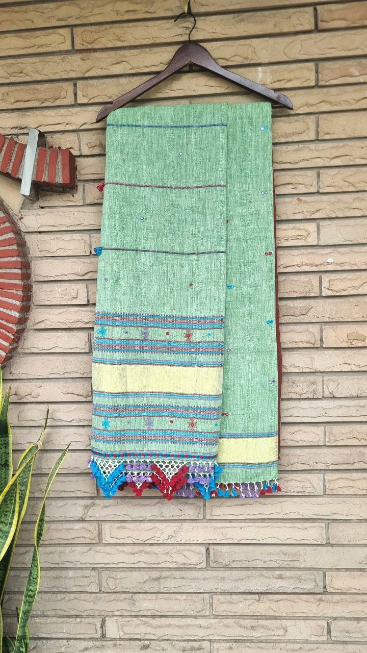 Green Kala Cotton Bhujodi Suit