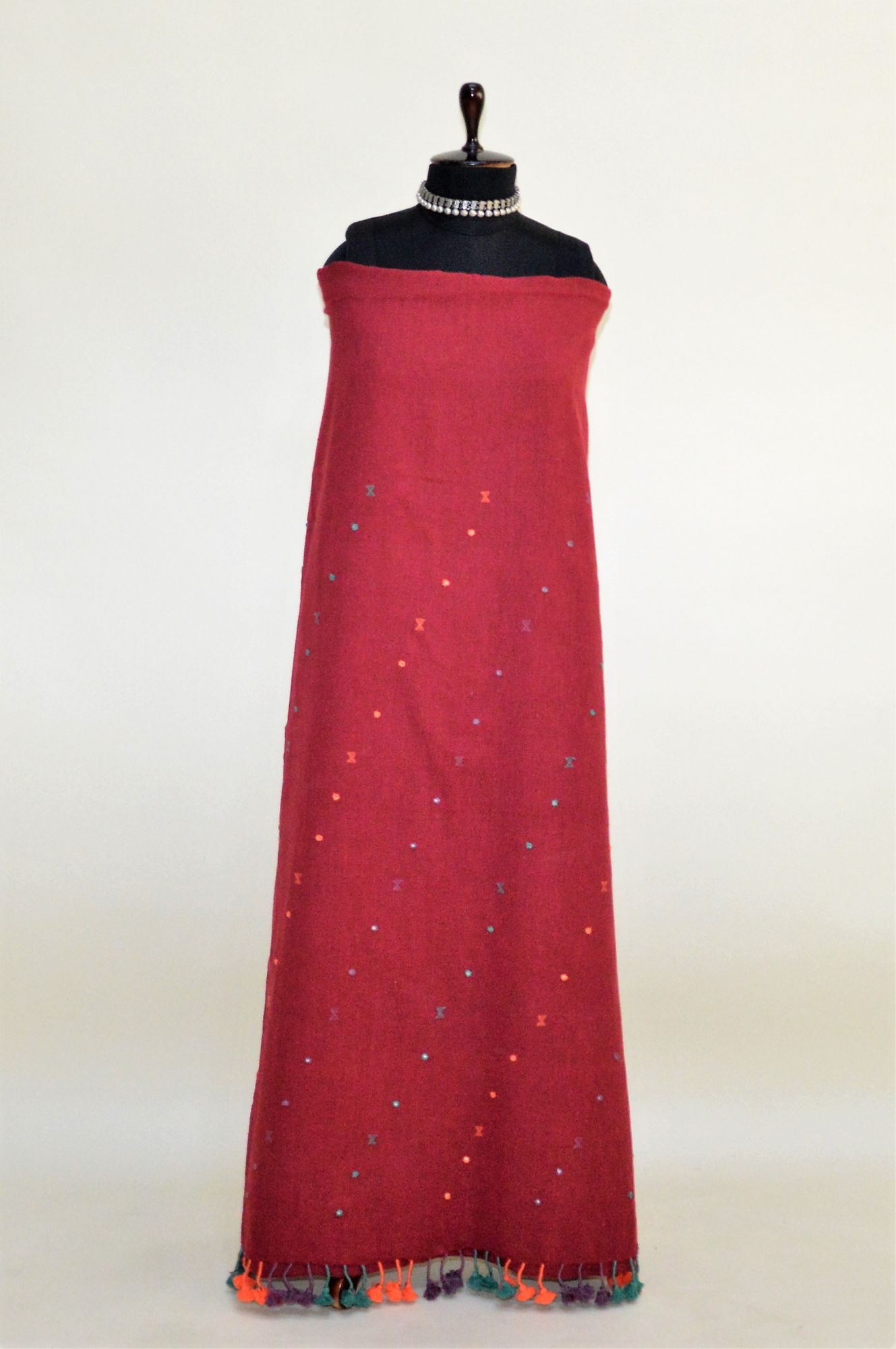 Maroon Kala Cotton Bhujodi Suit