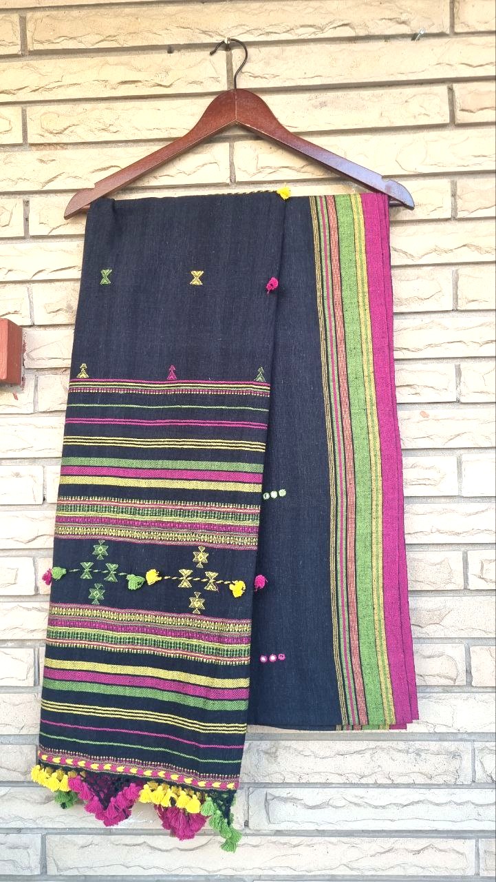 Black Kala Cotton Bhujodi Suit