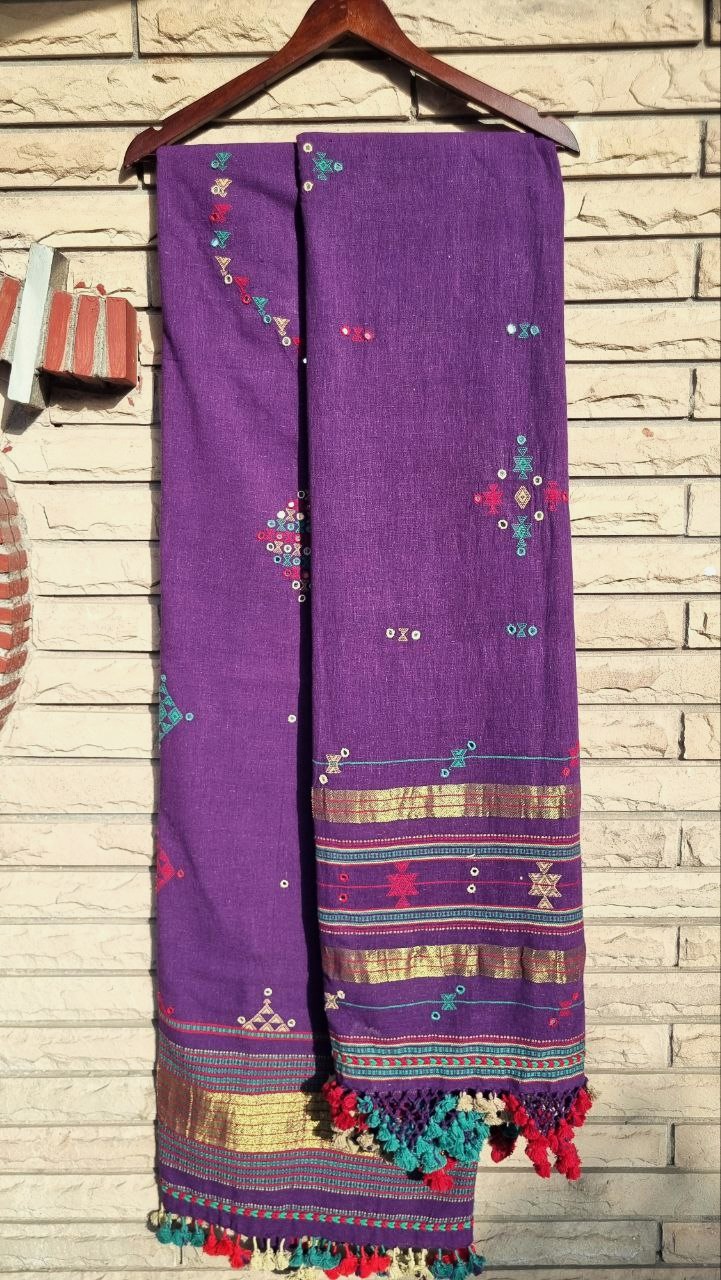 Purple Kala Cotton Suit