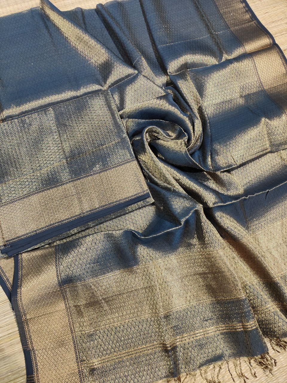 Maheshwari Silk Tissue Top Dupatta Set