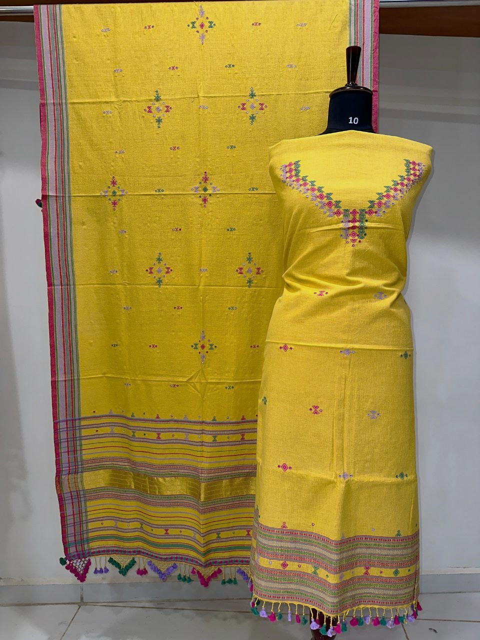 Yellow Kala Cotton Suit