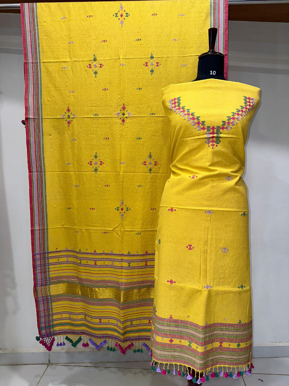 Yellow Kala Cotton Suit