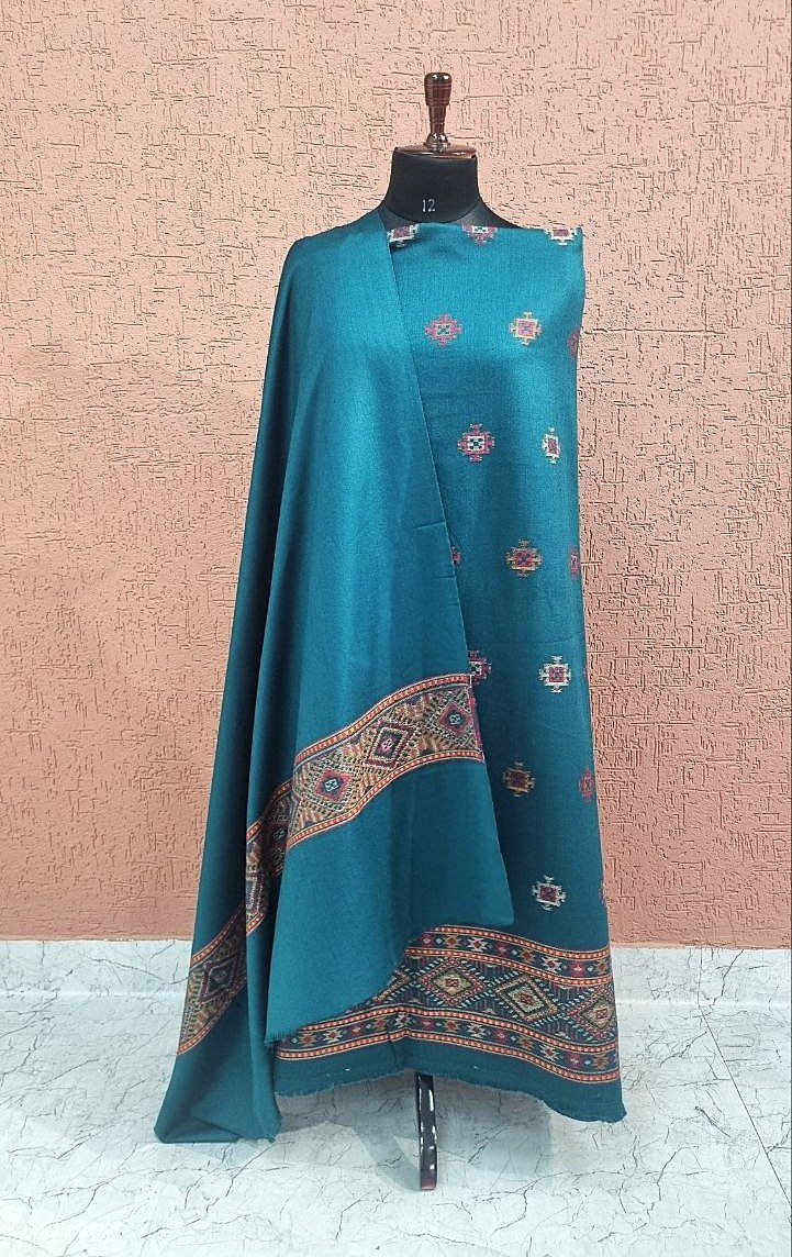 Teal Green Kullu Woolen Suit