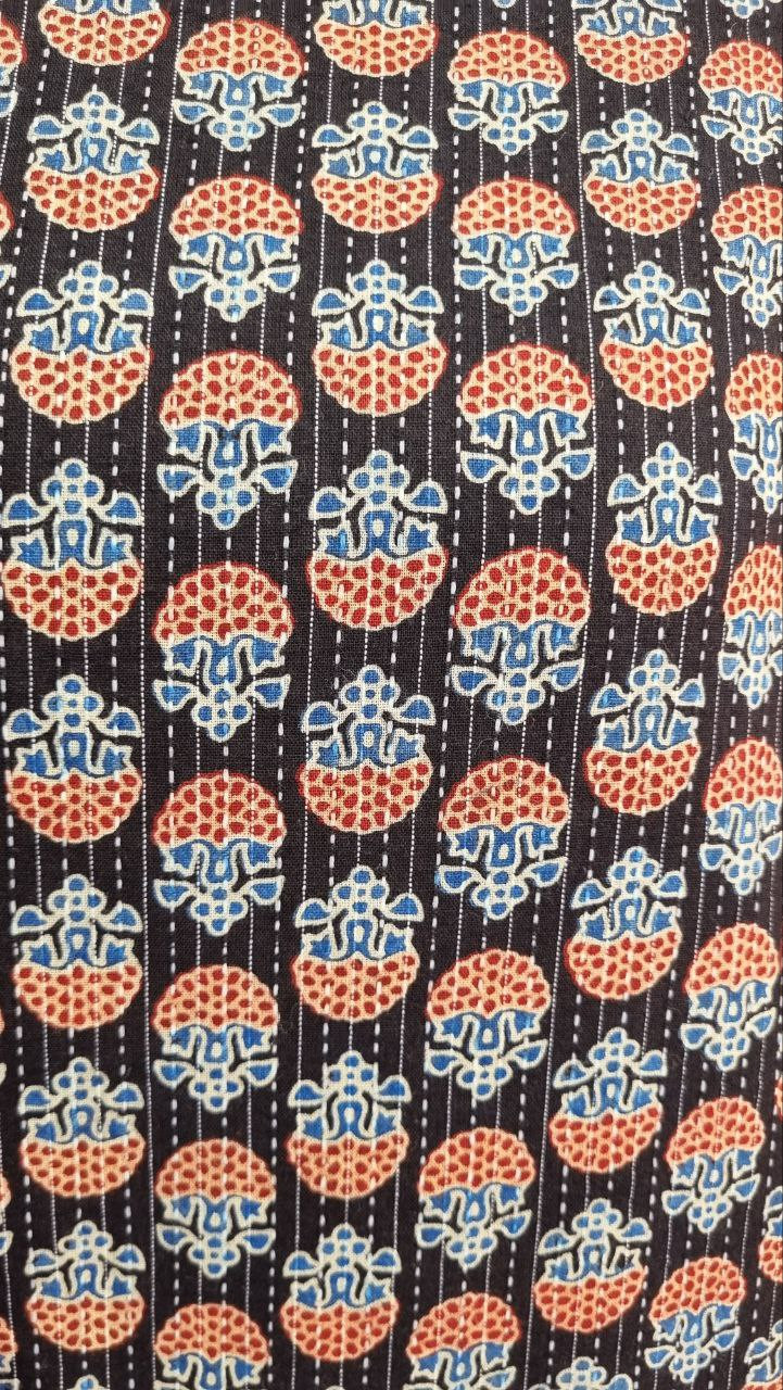 Black Ajrakh Cotton Suit