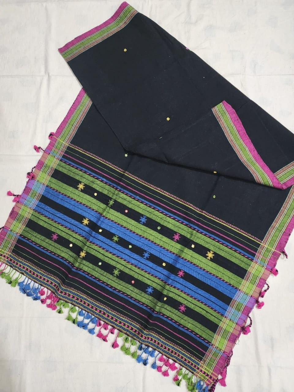Black Kala Cotton Stole