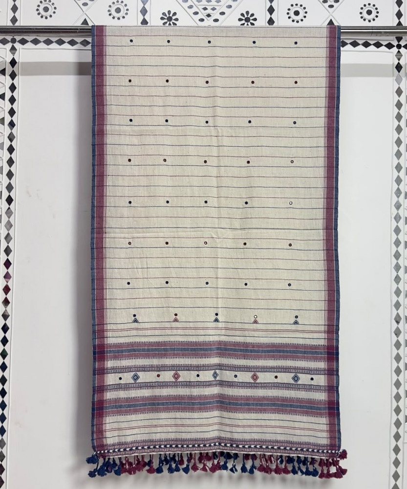 Image of Off white Kala Cotton Stole