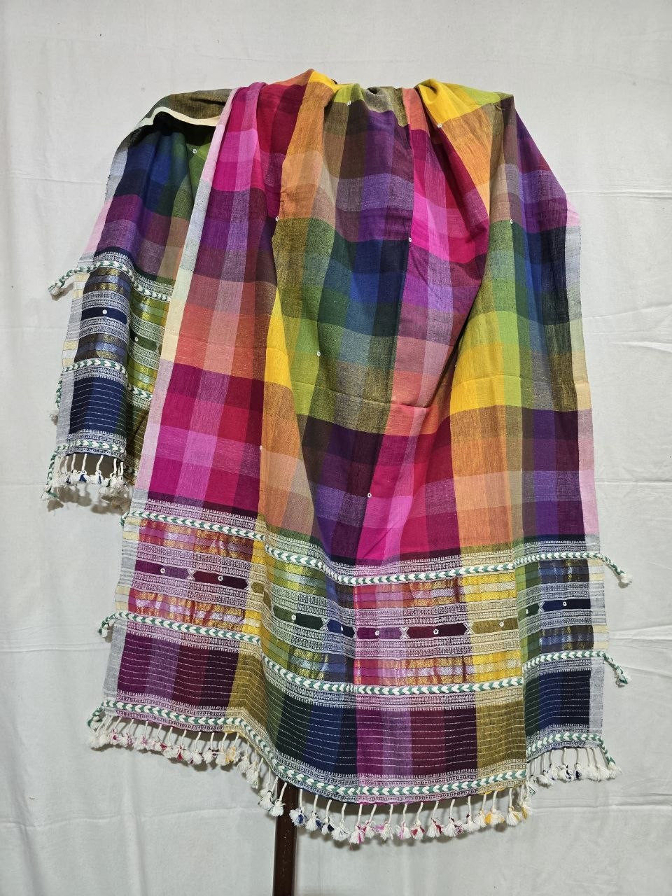 Multicolor Kala Cotton Bhujodi Dupatta