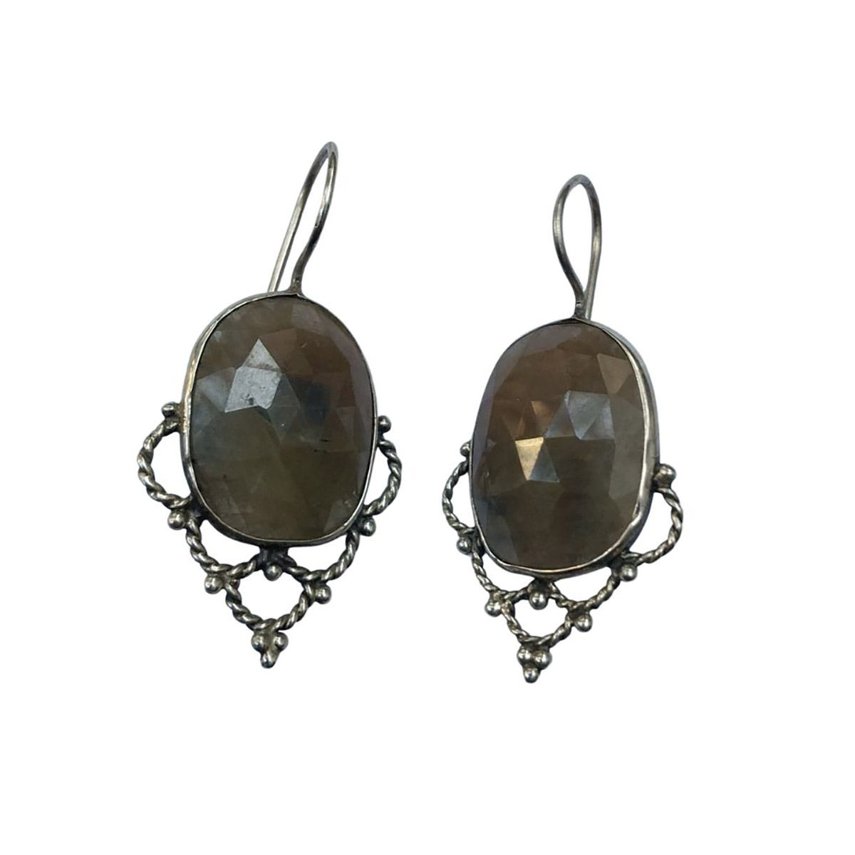 Vatave 925 Silver Earring With Real Gemstone for Daily Use