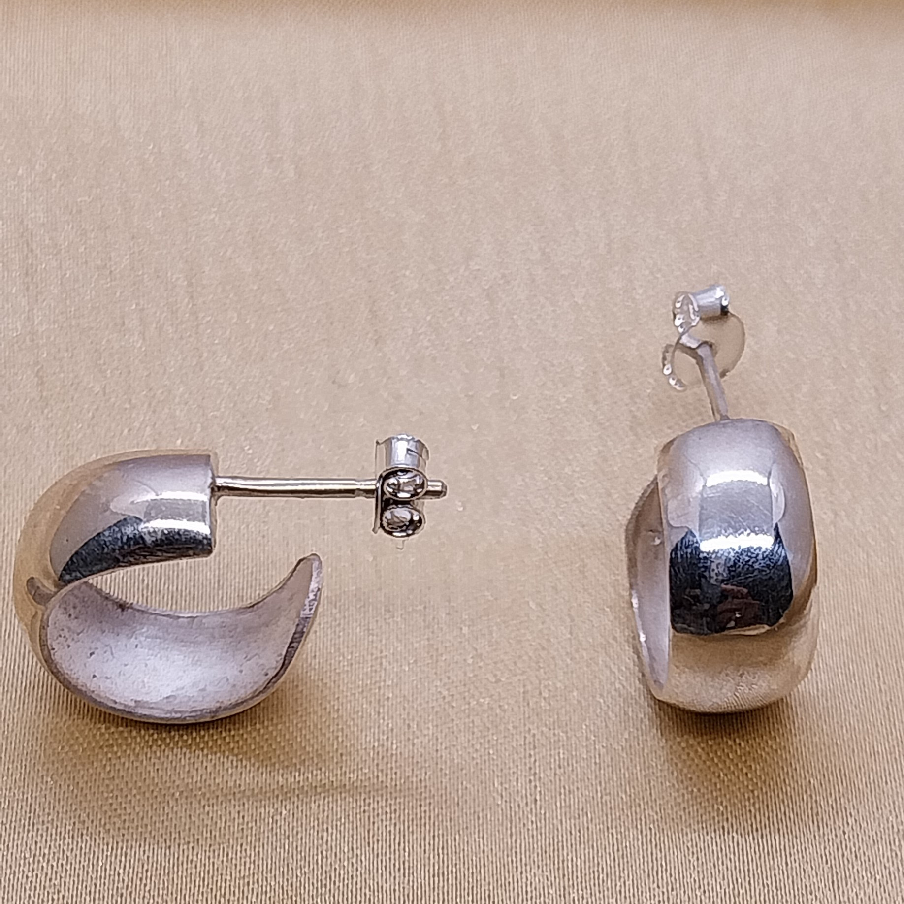 VATAVE 925 PLAIN SILVER EARRING FOR KIDS GIRLS AND WOMEN FOR DAILY USE