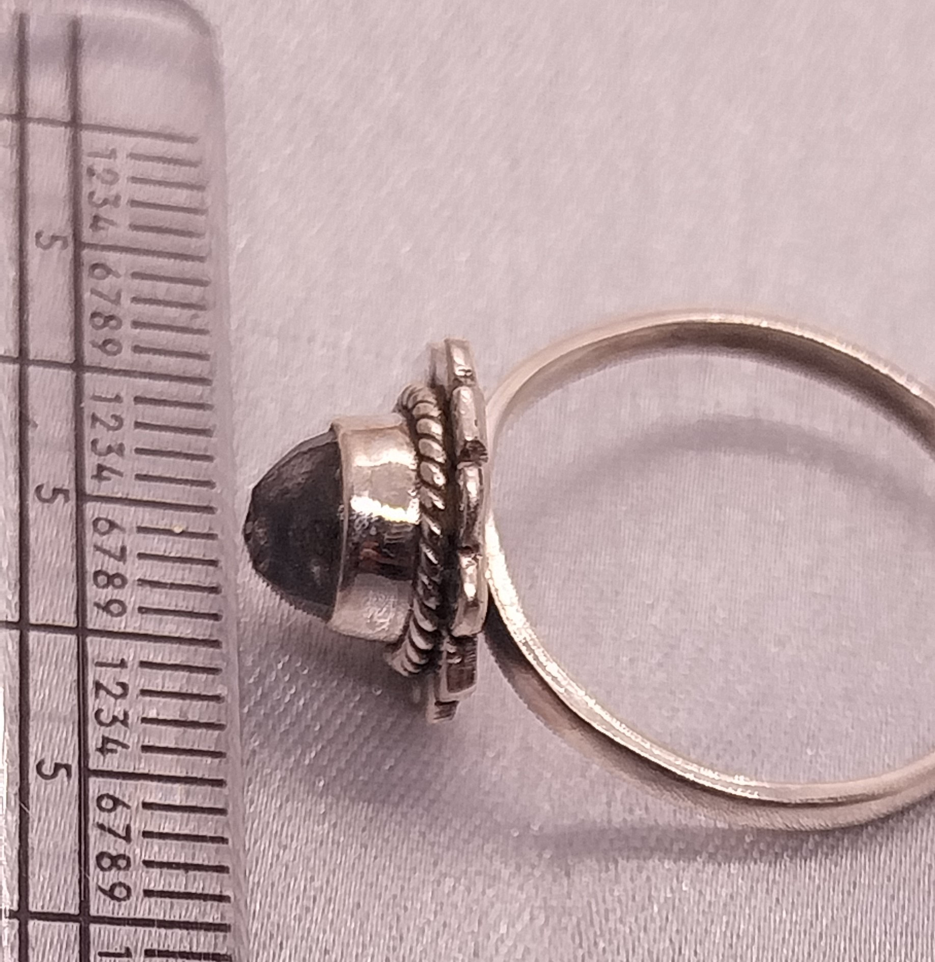 VATAVE 925 SILVER RING WITH LABORIDE GEMSTONE FOR GIRLS AND WOMEN