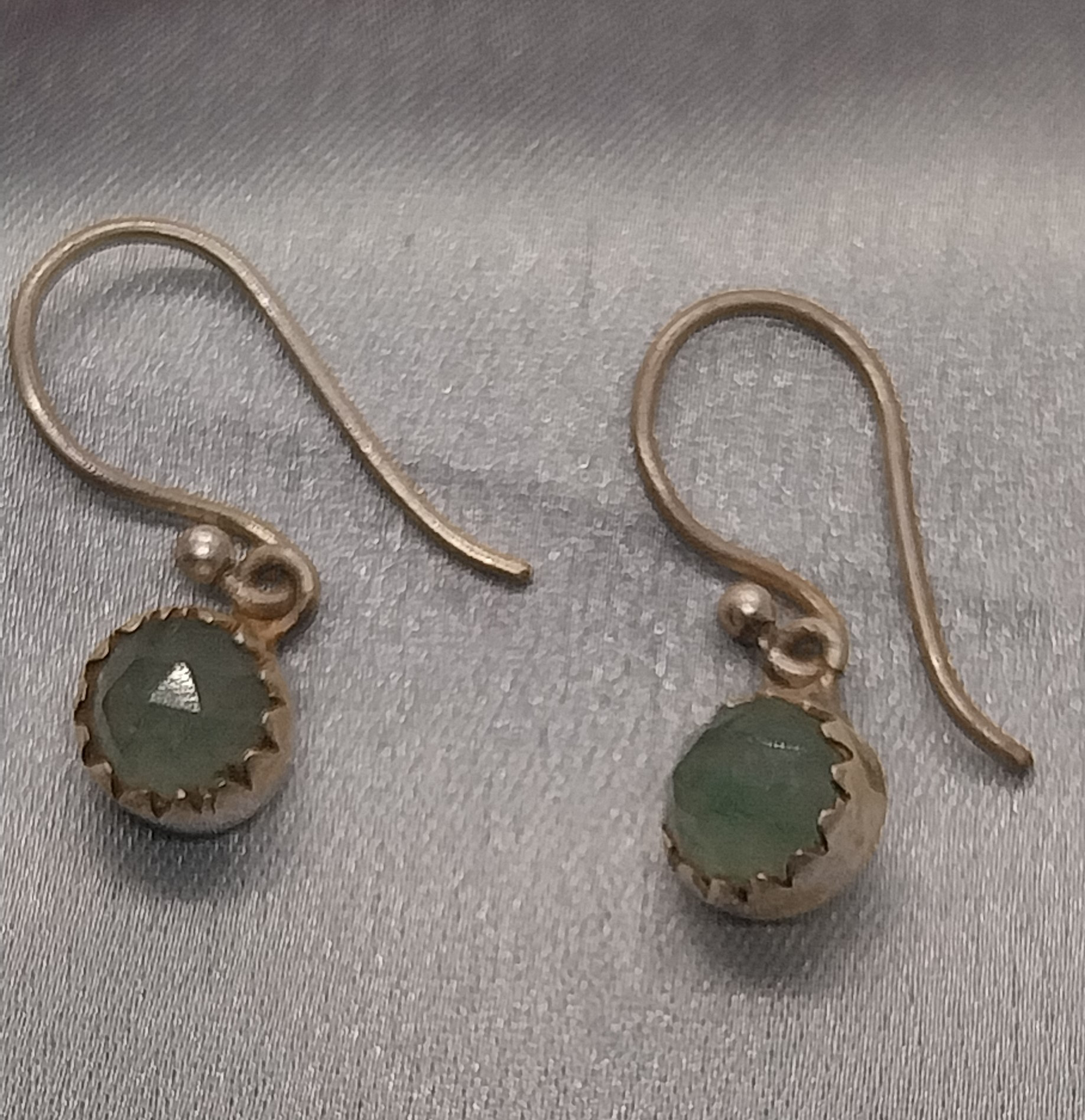 VATAVE 925 SILVER RING WITH GREEN AVENTURIAN GEMSTONE FOR GIRLS AND WOMEN