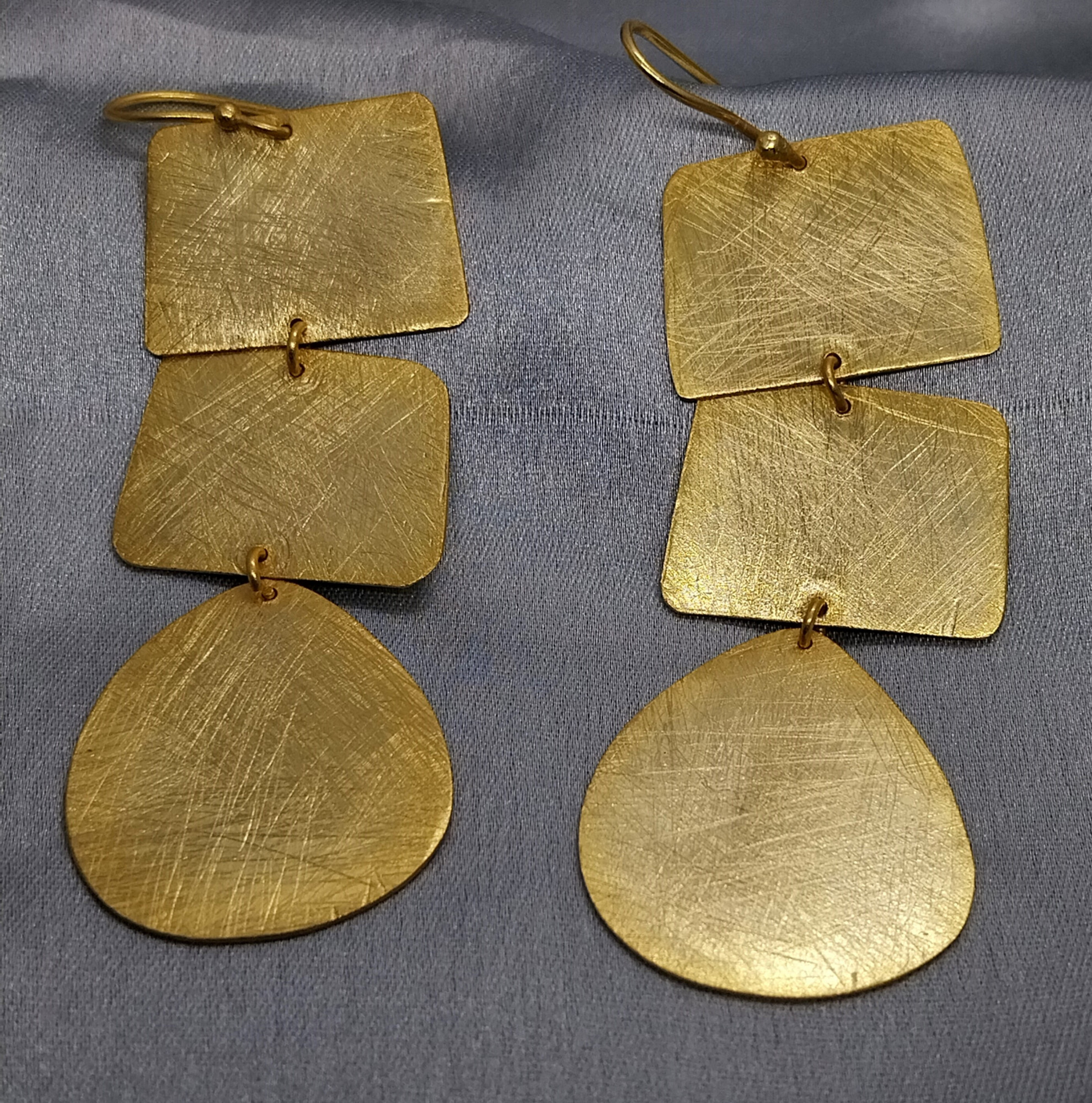 VATAVE 22k GOLD PLATED BIG EARRING FOR GIRLS AND WOMEN