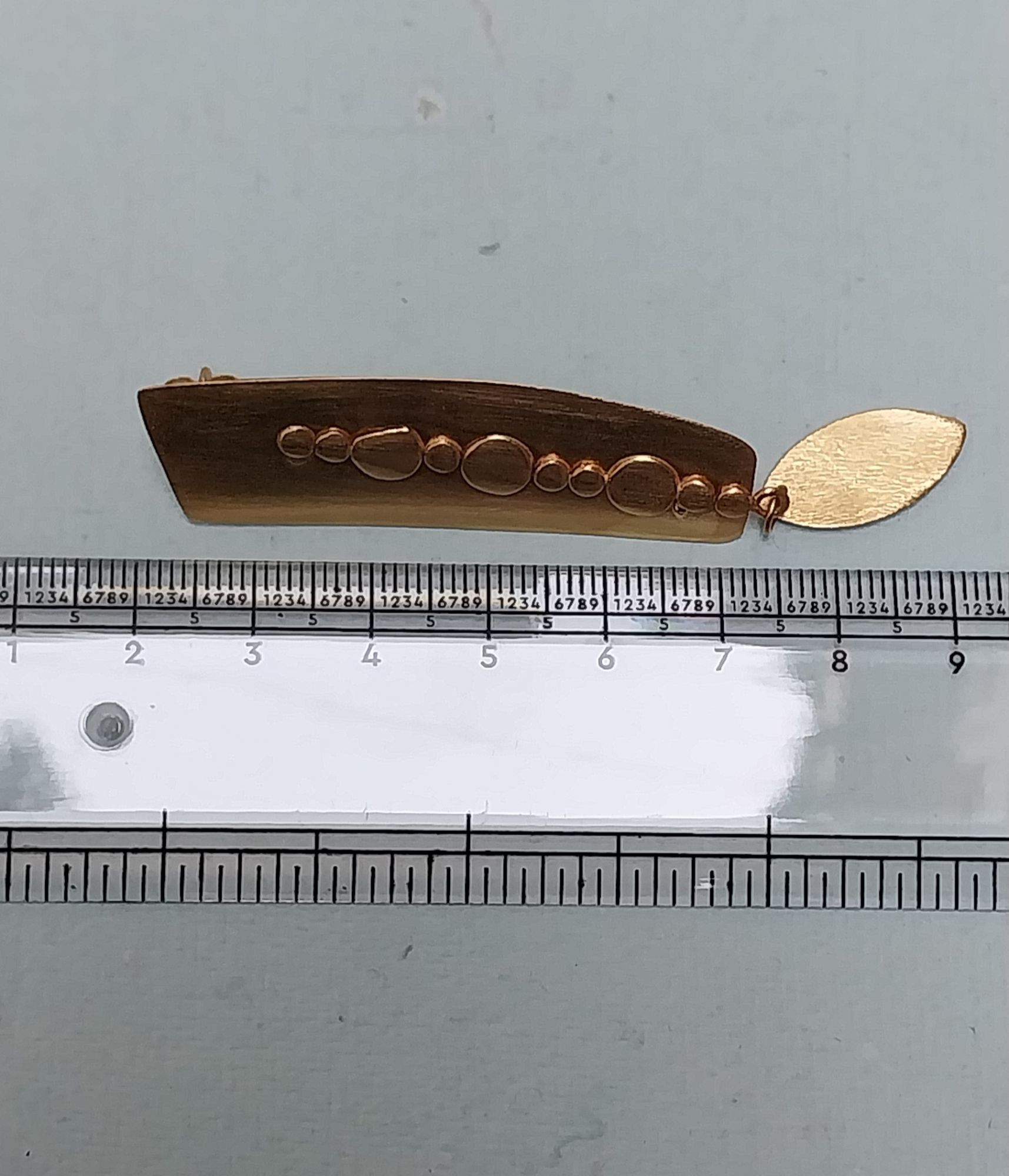 VATAVE 18k GOLD PLATED BRASS JEWELRY EARRING LONG SHAPE FOR GIRLS AND WOMEN