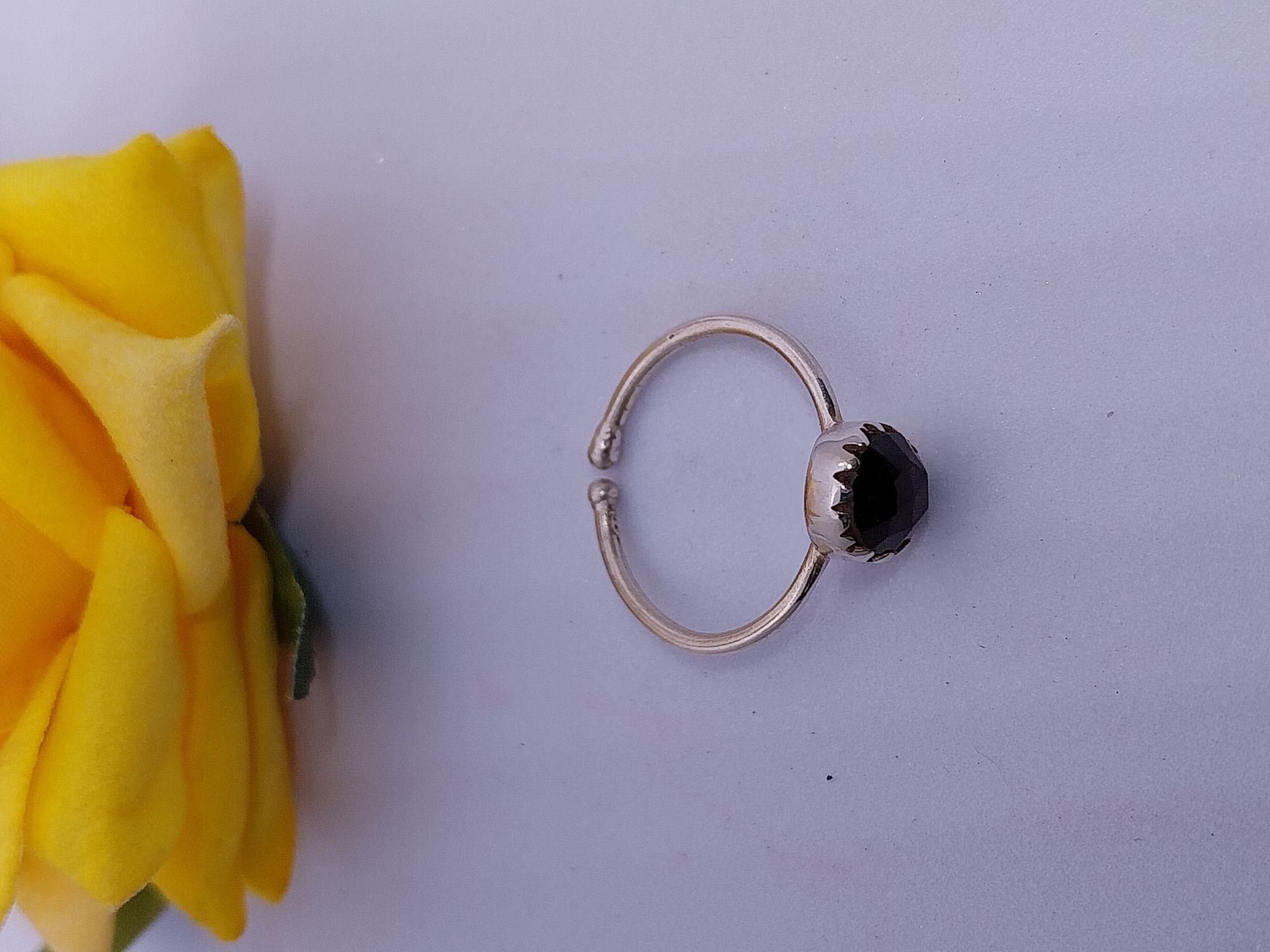 VATAVE 925 SILVER RING WITH GARNET GENSTONE FOR GIRLS AND WOMEN FOR GIRLS AND WOMEN