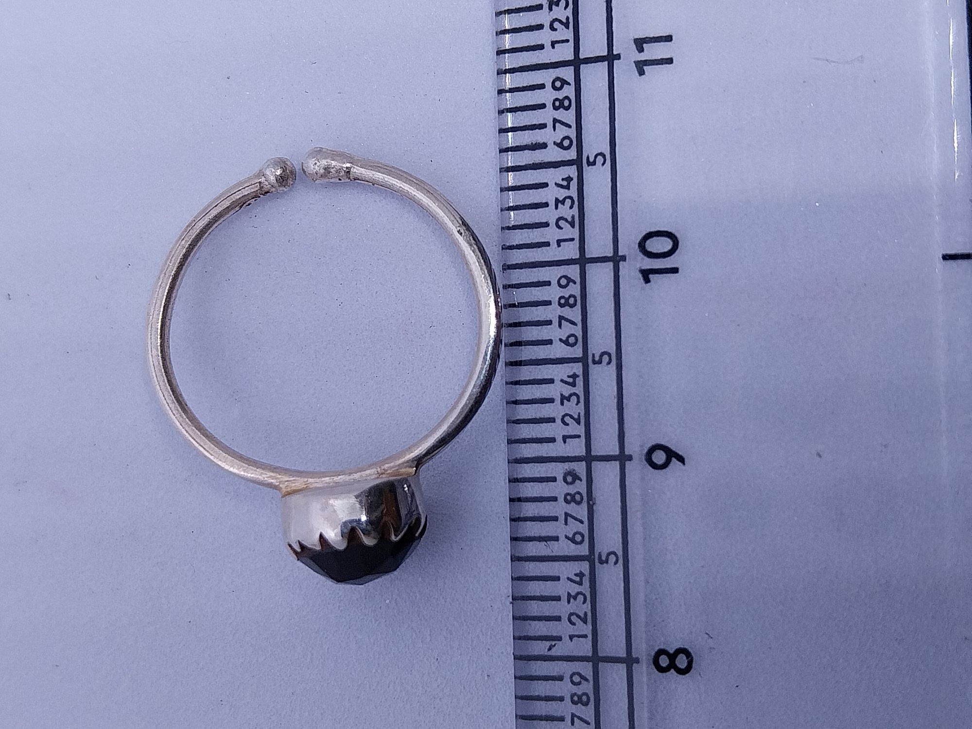 VATAVE 925 SILVER RING WITH GARNET GENSTONE FOR GIRLS AND WOMEN FOR GIRLS AND WOMEN