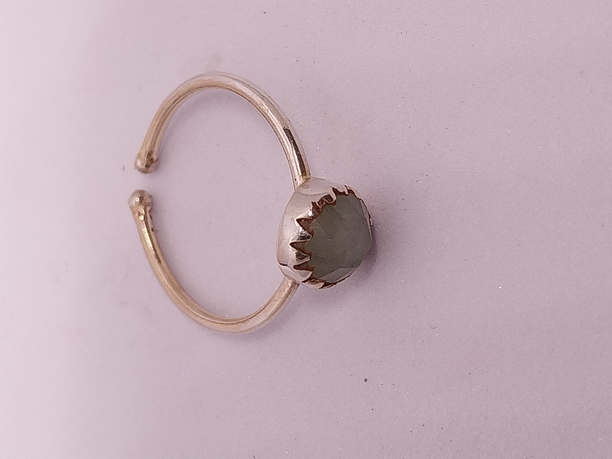 925 SILVER EARRING WITH GREEN AVENTURIAN GEMSTONE FOR ALL GIRLS AND LADIES