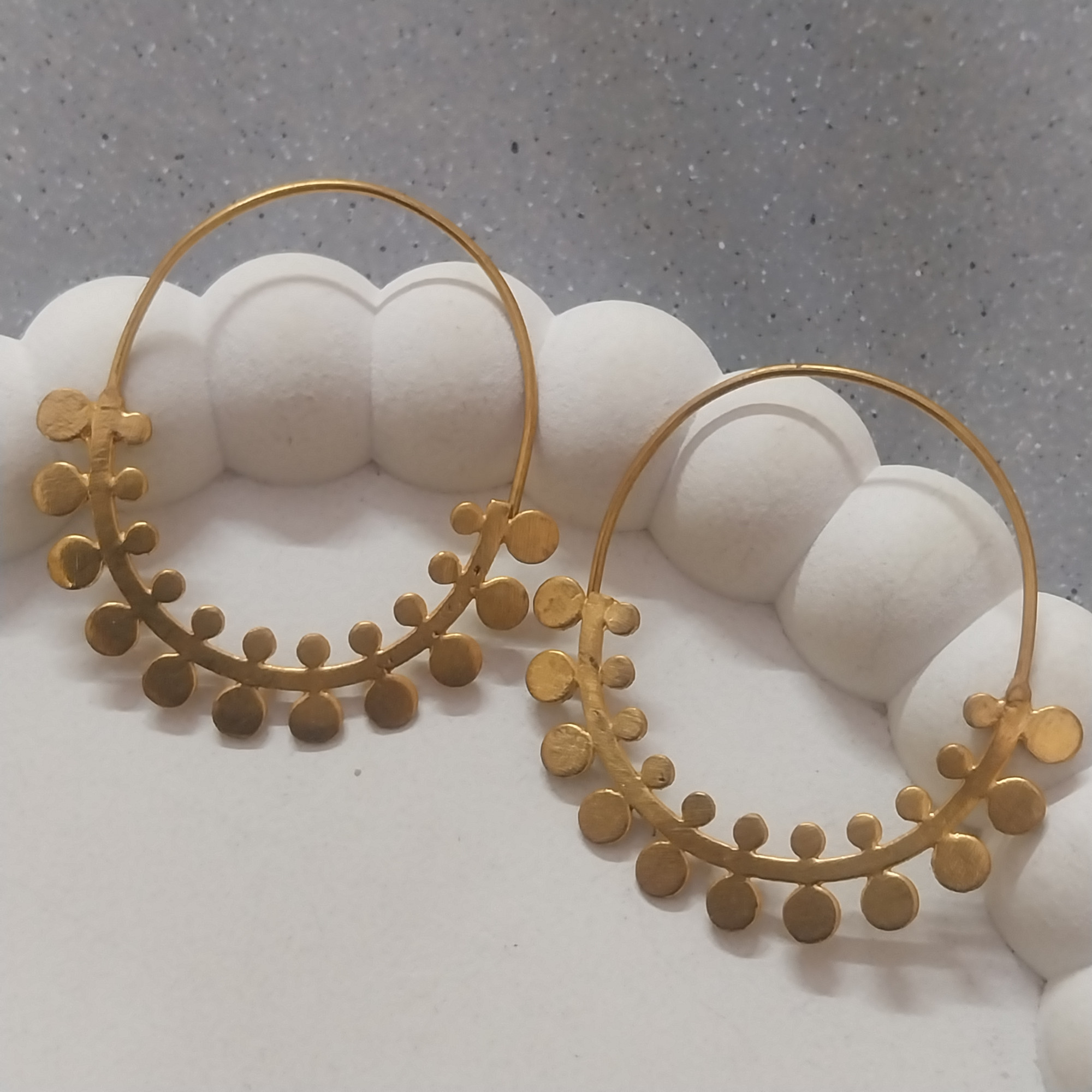 Vatave 22k Gold Platted Brass Earring For Office Girls