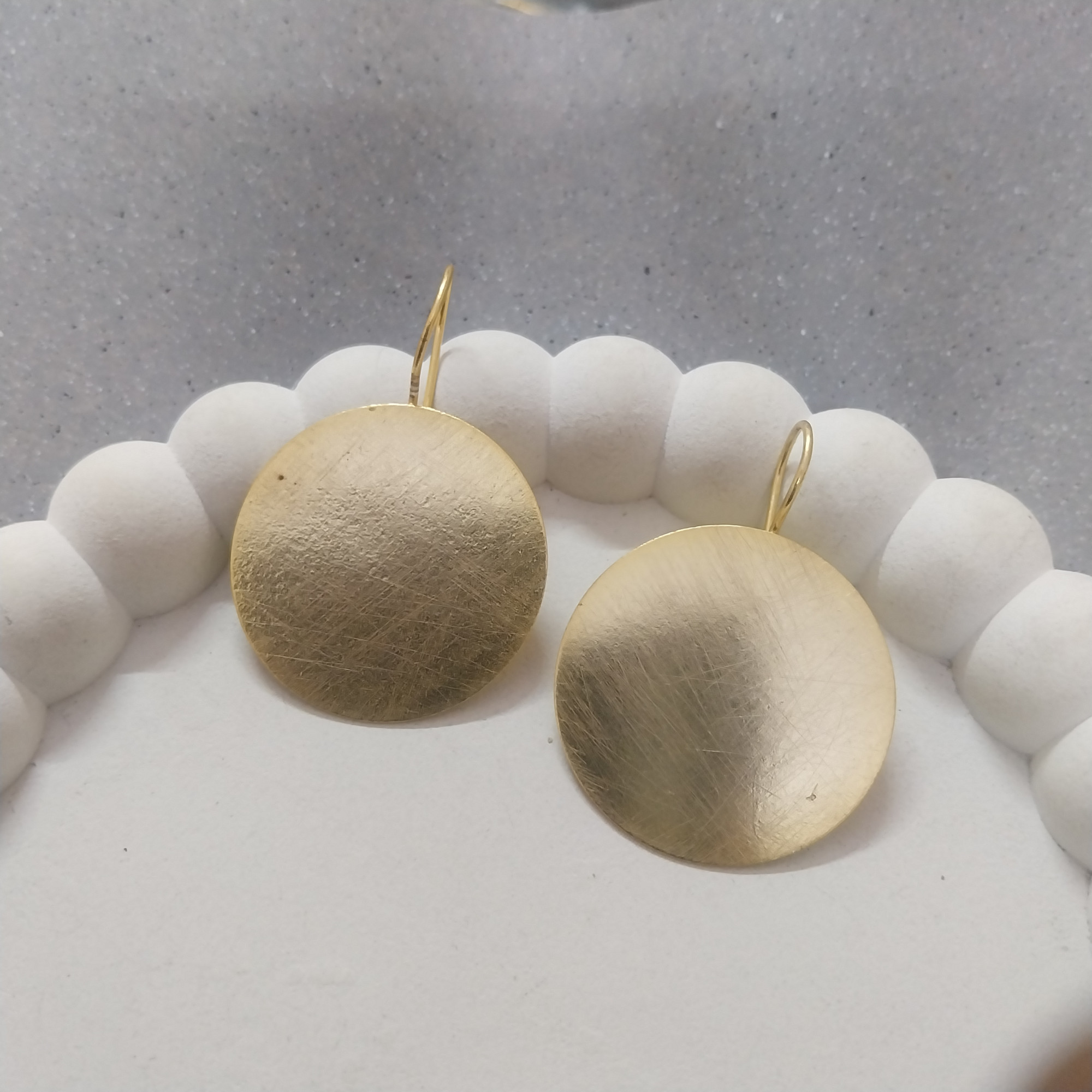 VATAVE 22kGold Platted Bras Jewelry Earring VTB-1207