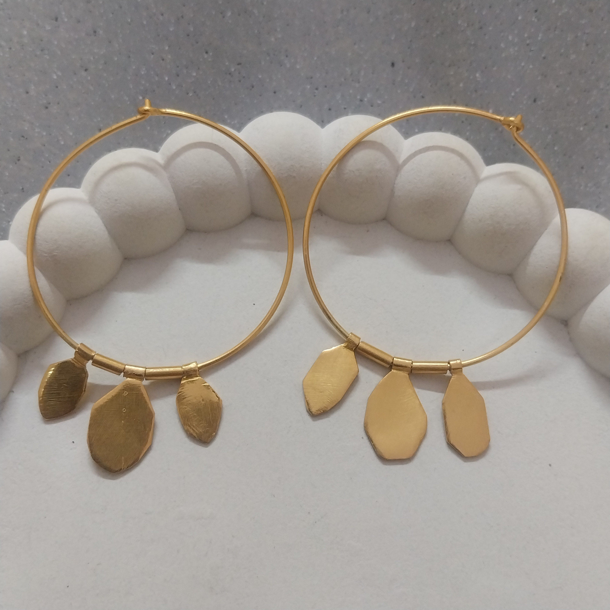VATAVE 22k Gold Platted Brass Jewelry Earrings VTB-1209