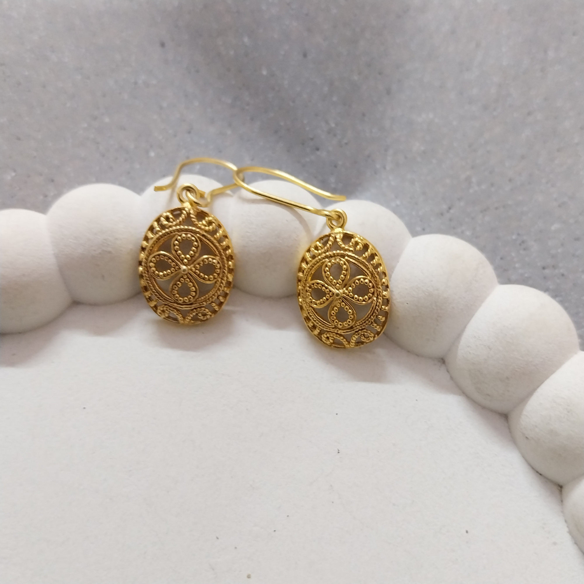VATAVE 22K Gold Platted Brass Earring VTB-1213