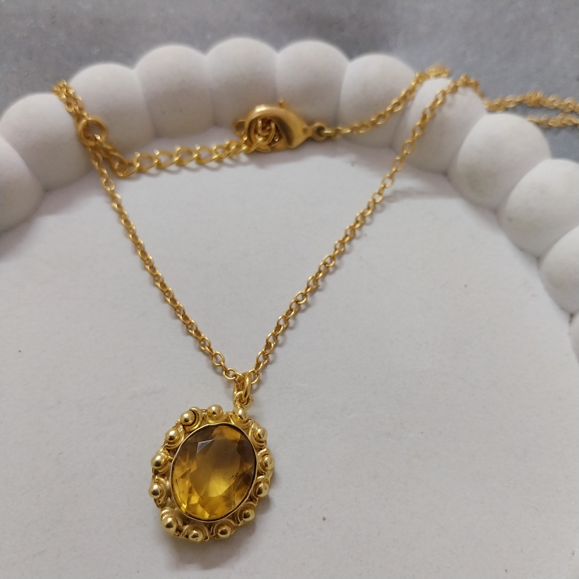 VATAVE 22k Gold Platted Brass Newcklace VTN-1218