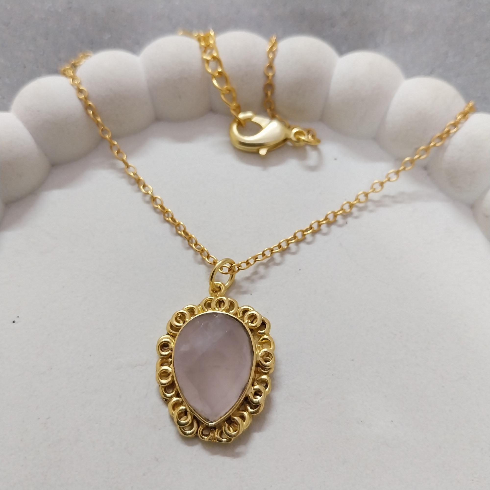 VATAVE 22k Gld Platted Brass Jewelry Necklace VTB-1228