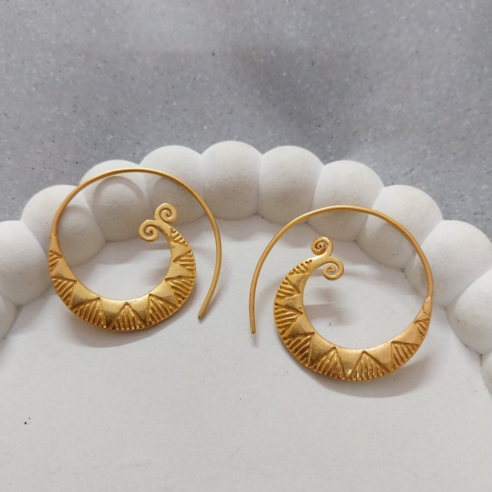 Image of VATAVE 22k Gld Platted Brass Jewelry Earring  VTB-1229