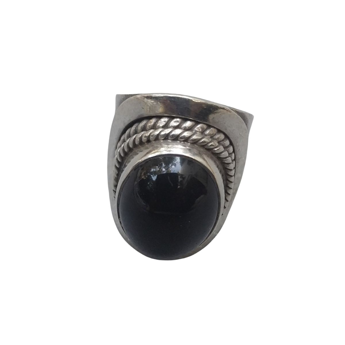 Vatave 925 Silver Ring With Black Onyx Gemstone