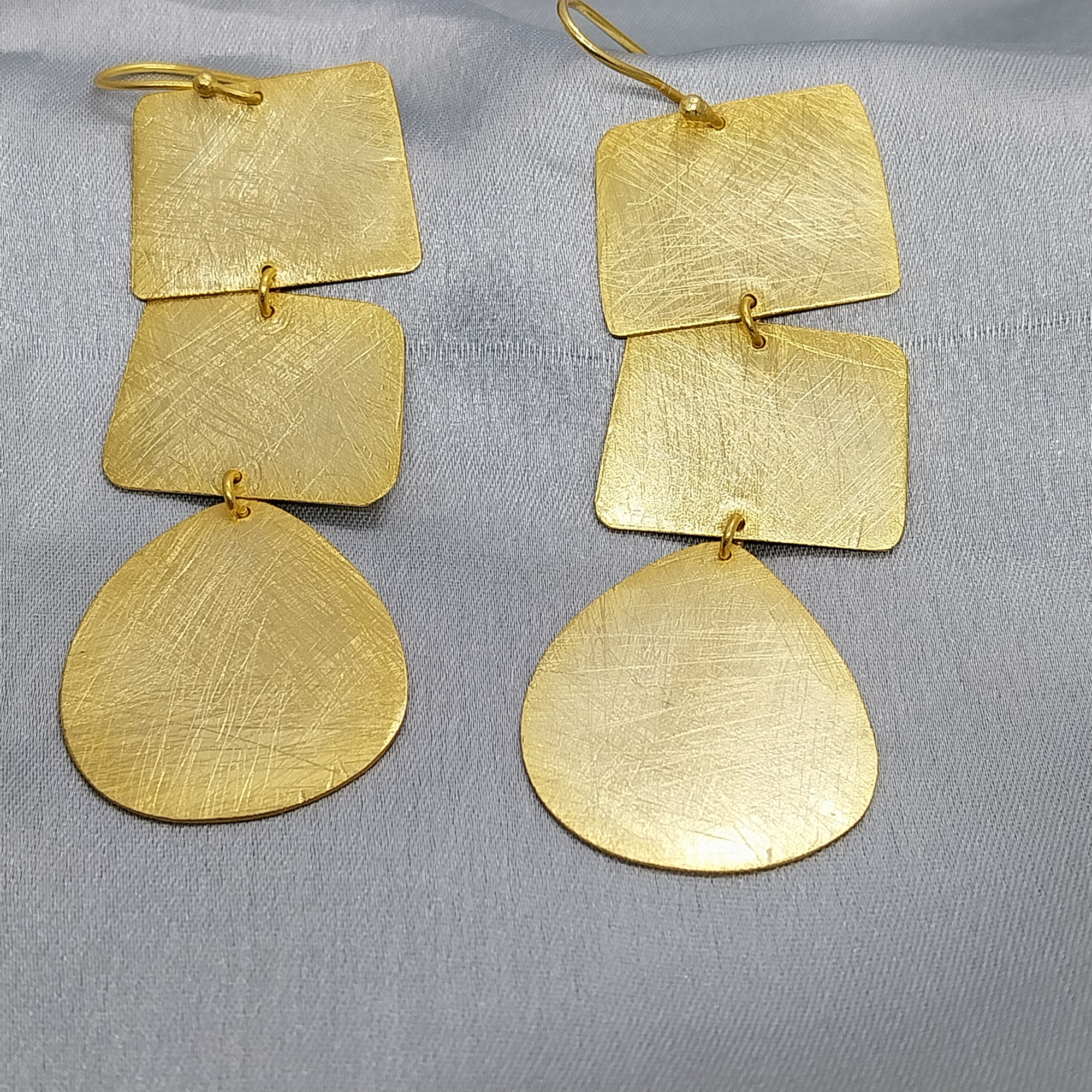 VATAVE 22k GOLD PLATED BIG EARRING FOR GIRLS AND WOMEN