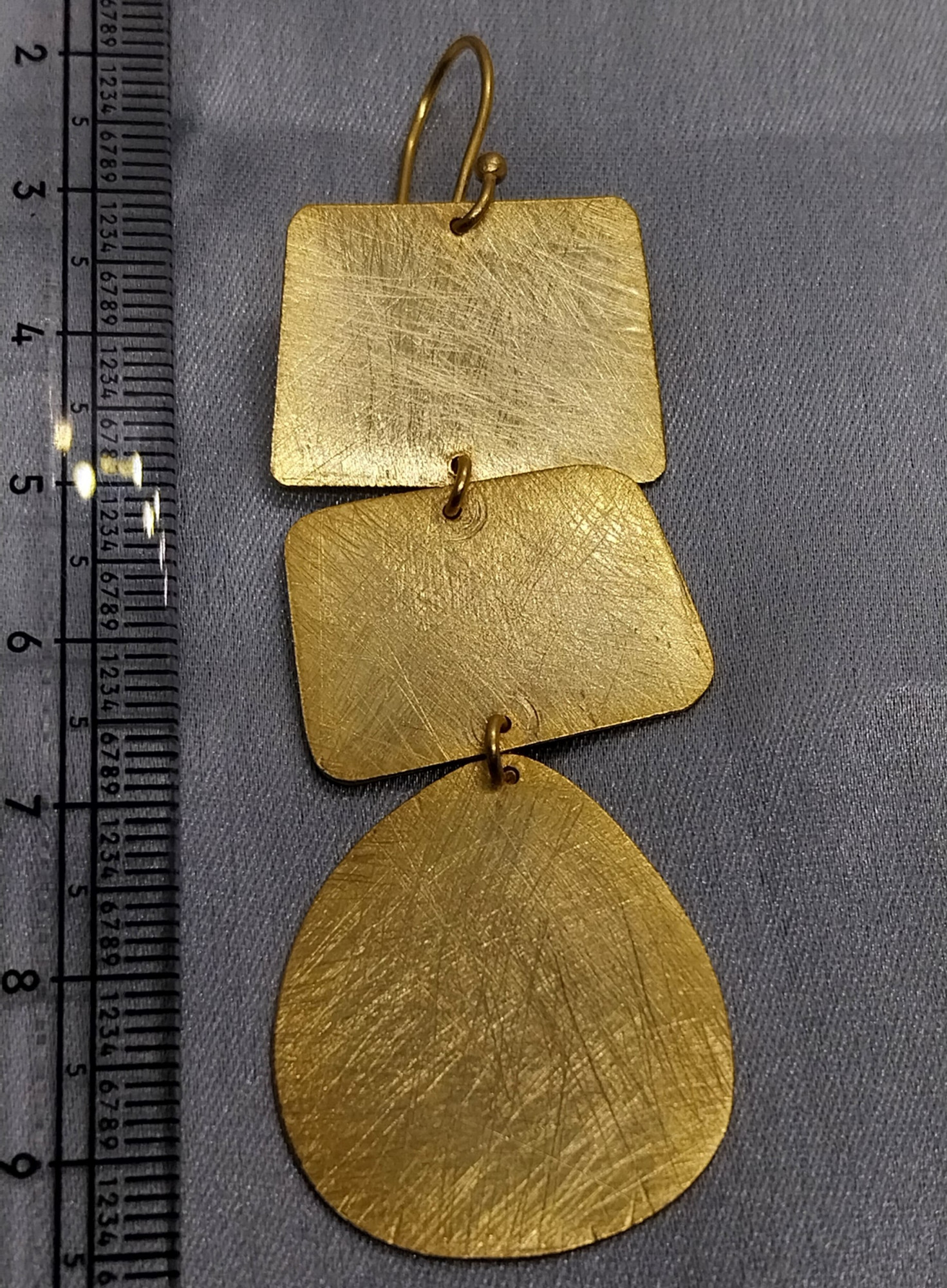 VATAVE 22k GOLD PLATED BIG EARRING FOR GIRLS AND WOMEN